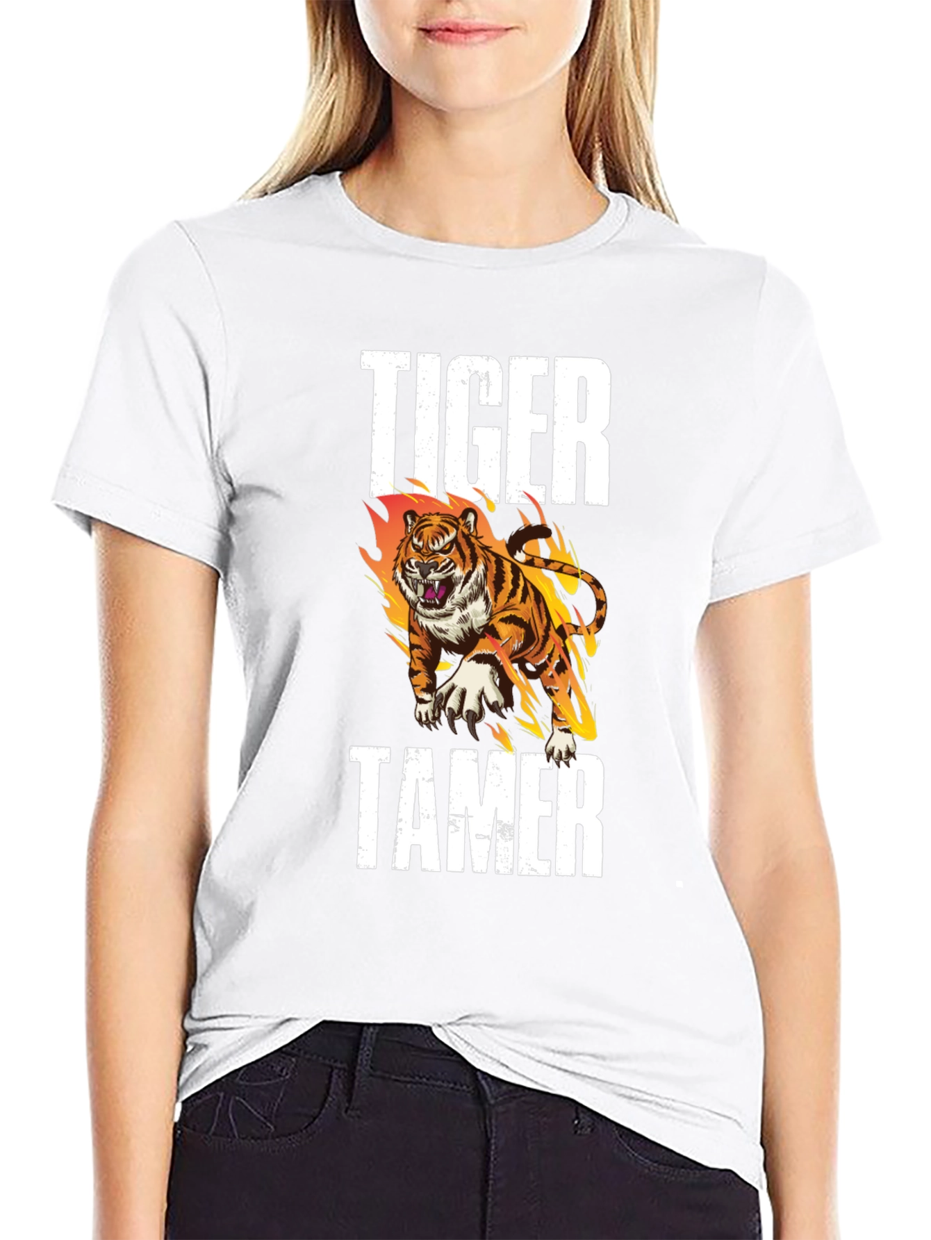 Tiger Tamer Graphic T-Shirt - Bold Design