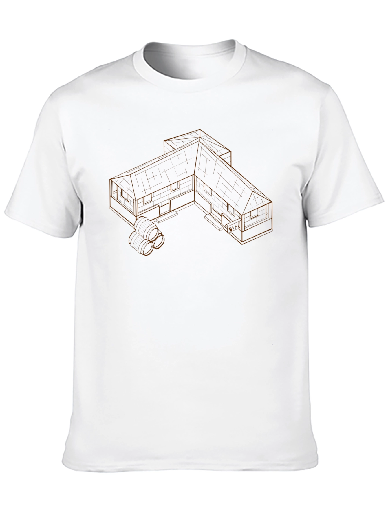 Architectural Blueprint Tee - Modern Urban Style