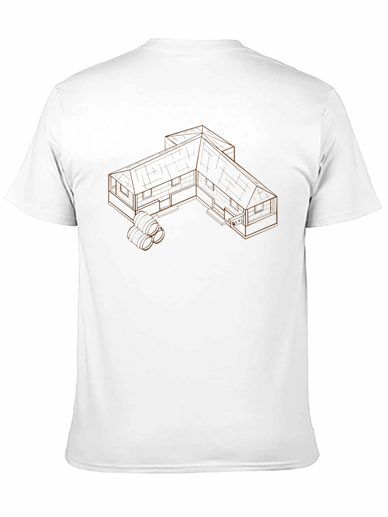Architectural Blueprint Tee - Modern Urban Style