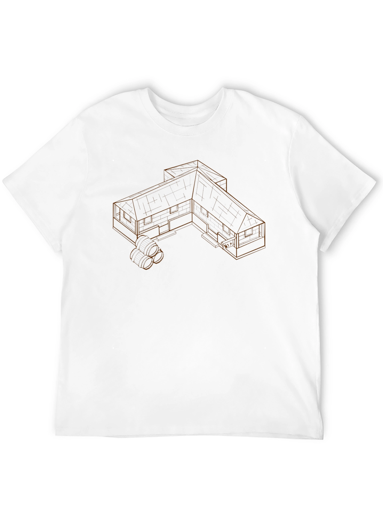 Architectural Blueprint Tee - Modern Urban Style