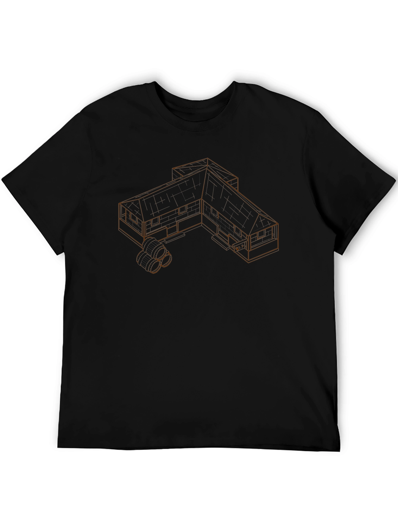 Architectural Blueprint Tee - Modern Urban Style