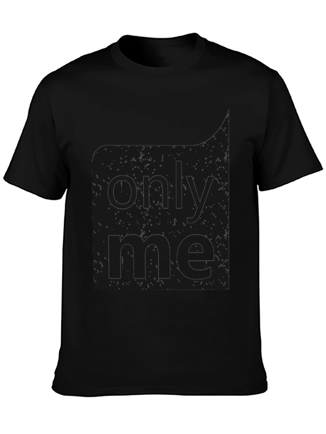 Black Only Me Graphic T-Shirt