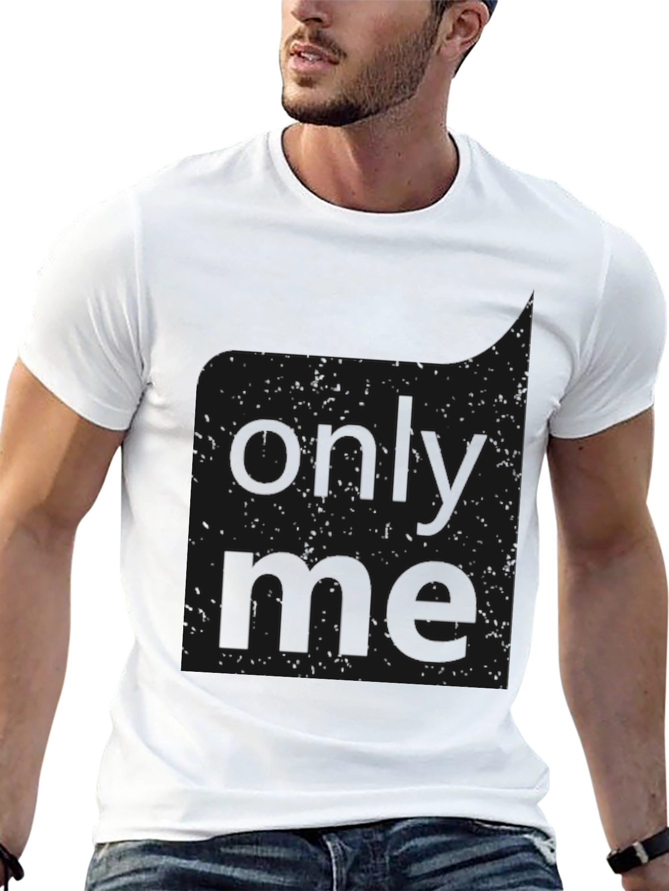 Black Only Me Graphic T-Shirt