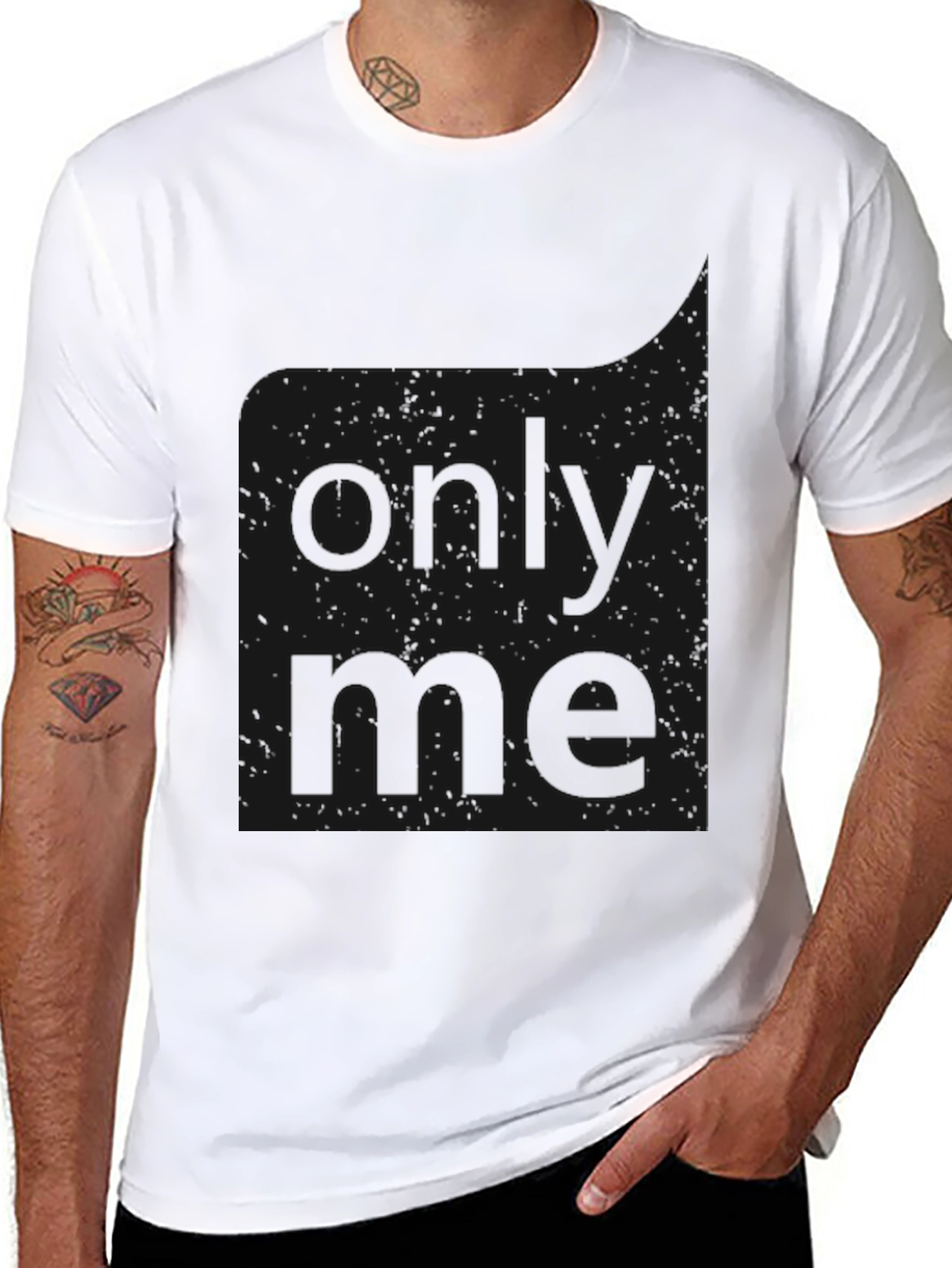 Black Only Me Graphic T-Shirt