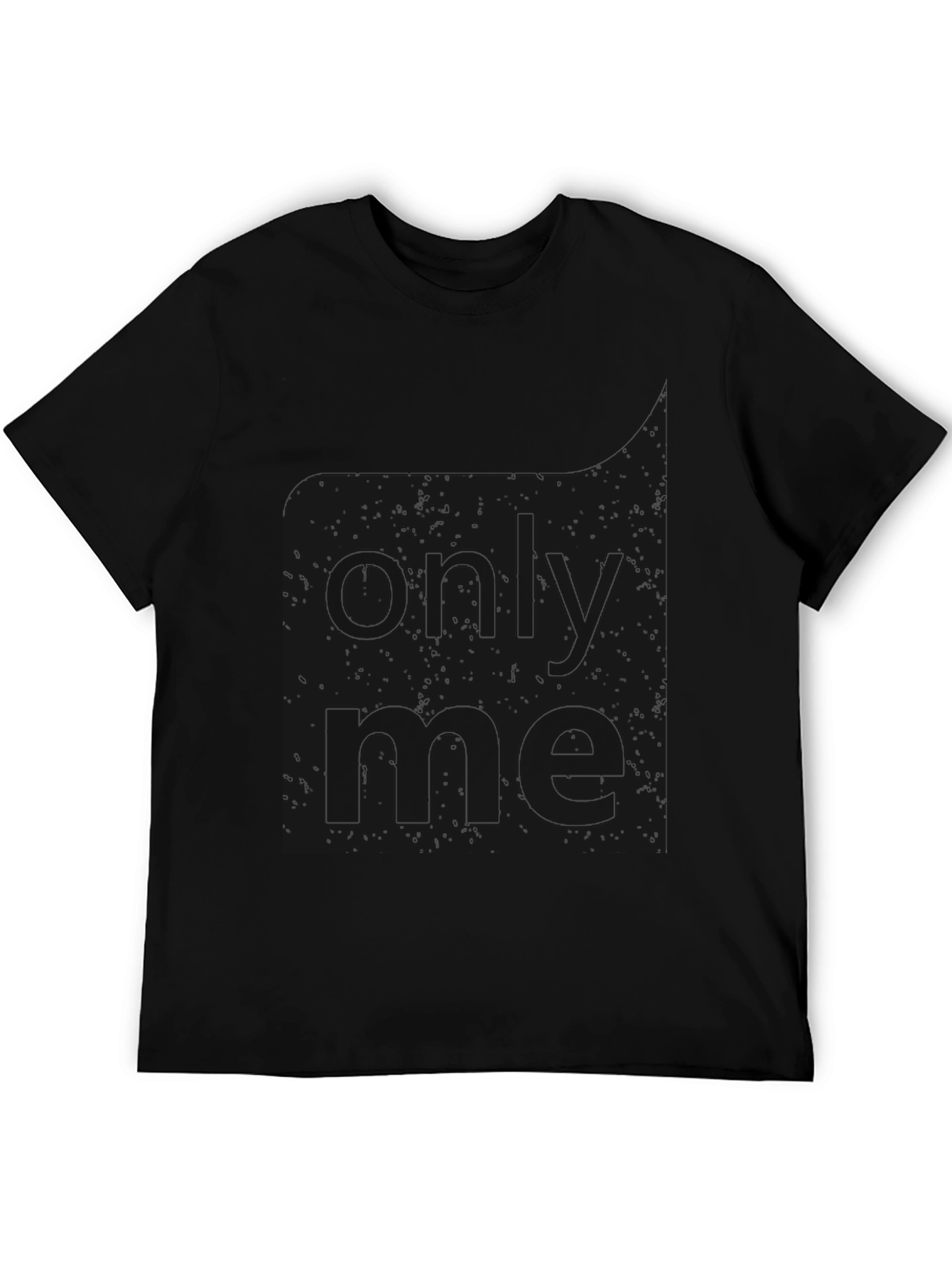 Black Only Me Graphic T-Shirt