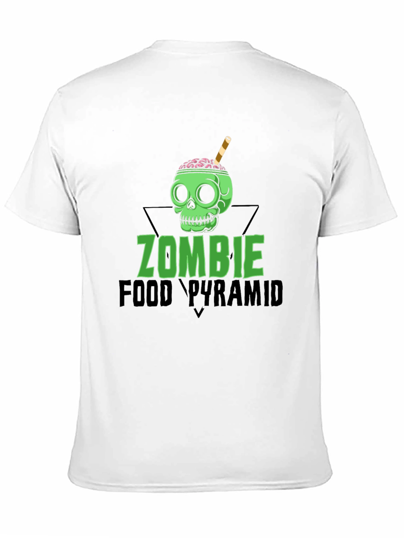 Zombie Food Pyramid Graphic T-Shirt