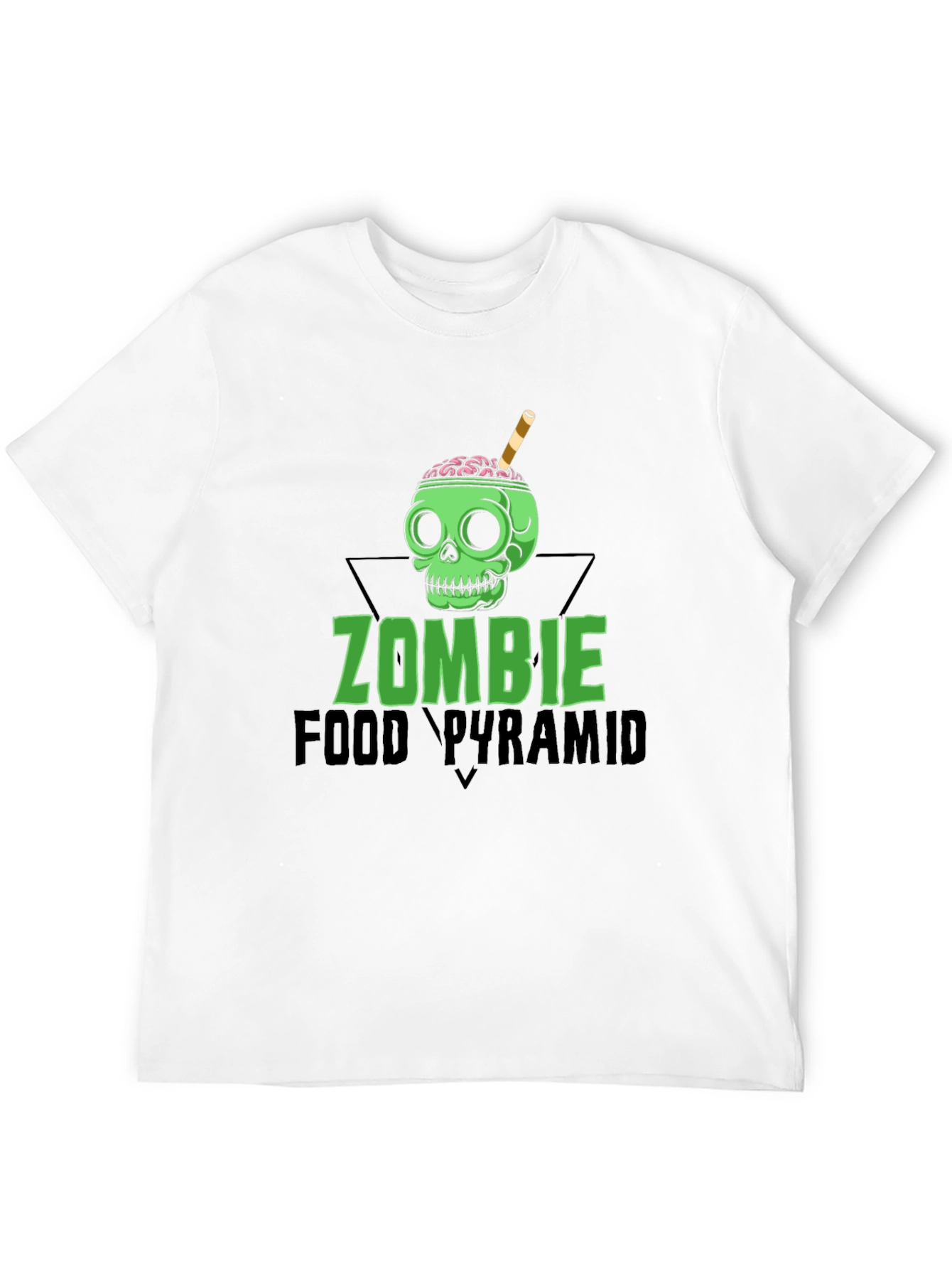 Zombie Food Pyramid Graphic T-Shirt
