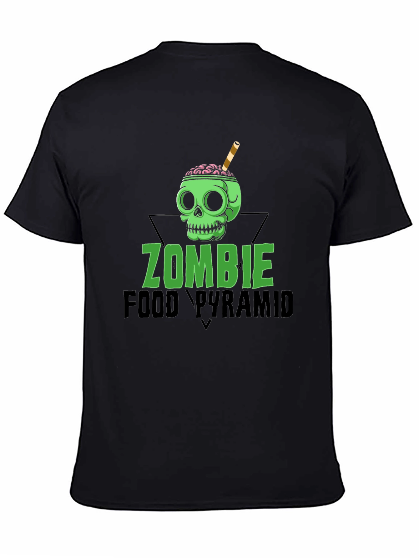 Zombie Food Pyramid Graphic T-Shirt