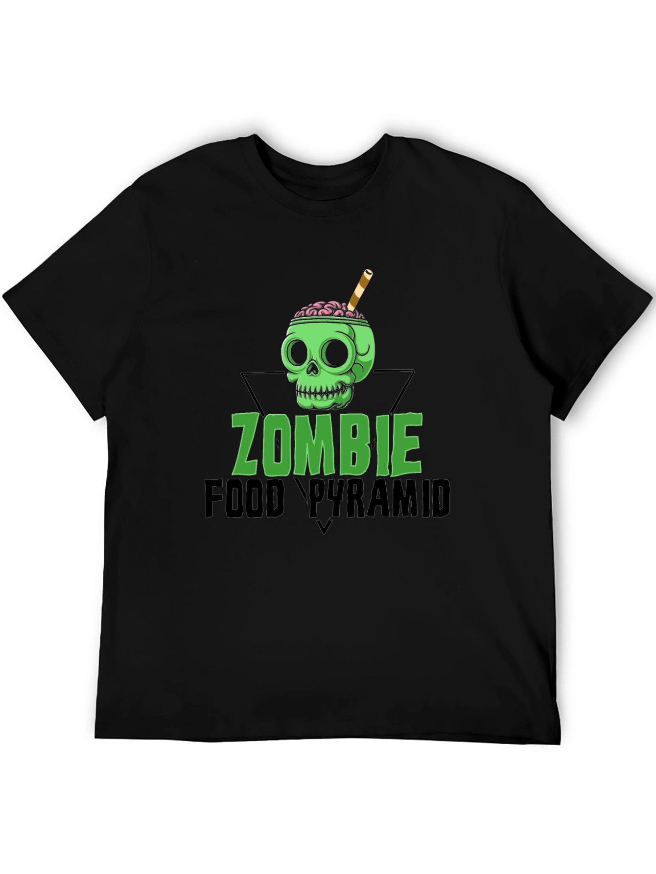 Zombie Food Pyramid Graphic T-Shirt