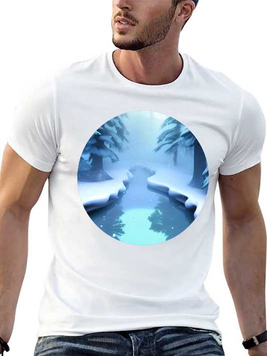 Winter Wonderland Graphic Tee - Black