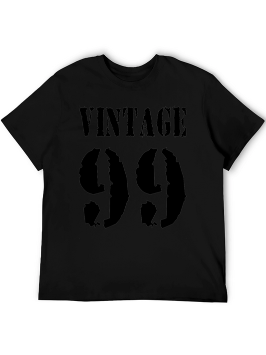 Vintage 99 Graphic T-Shirt - Black