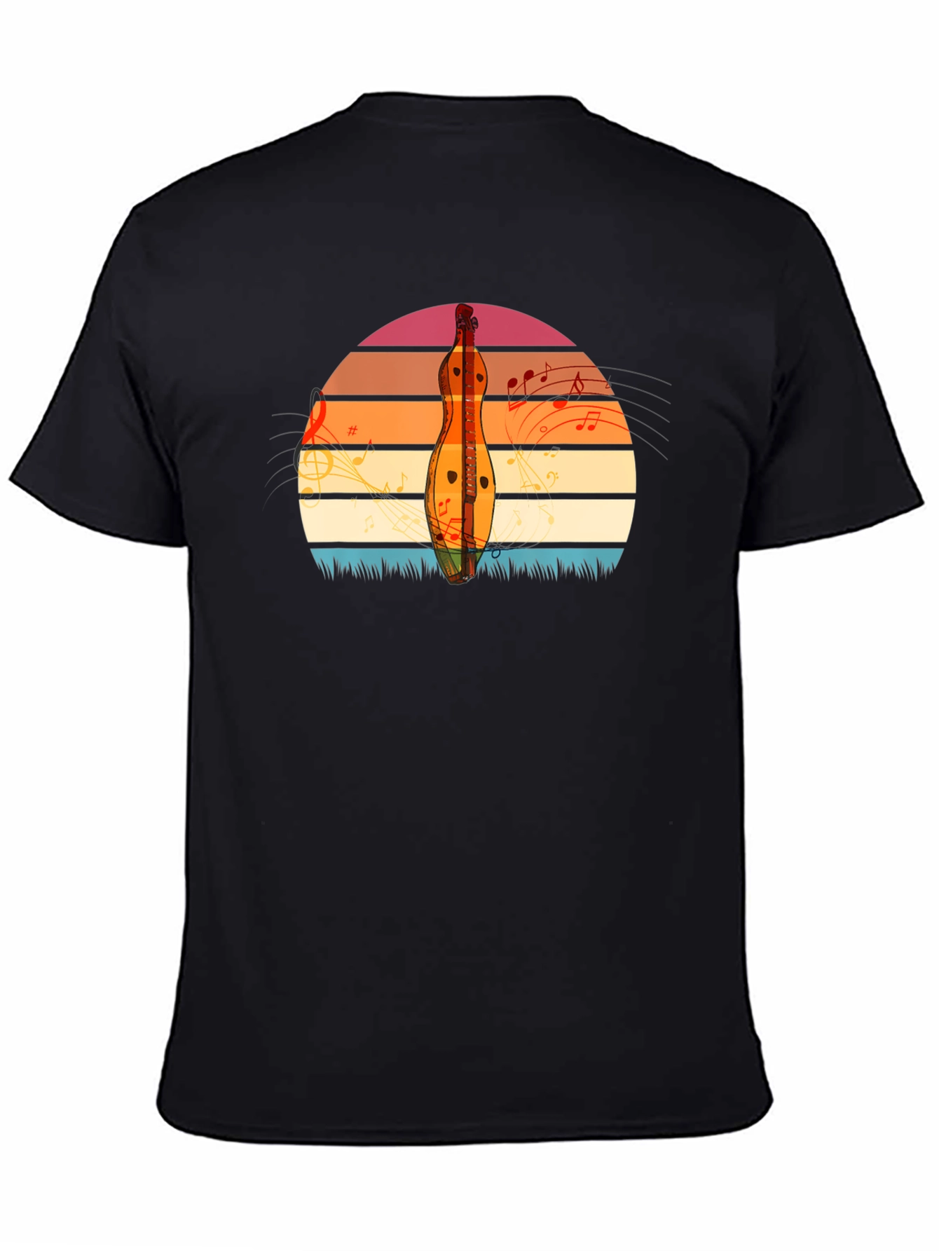 Sunset Dulcimer Music T-Shirt