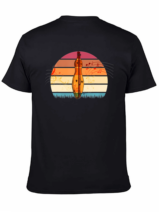 Sunset Dulcimer Music T-Shirt
