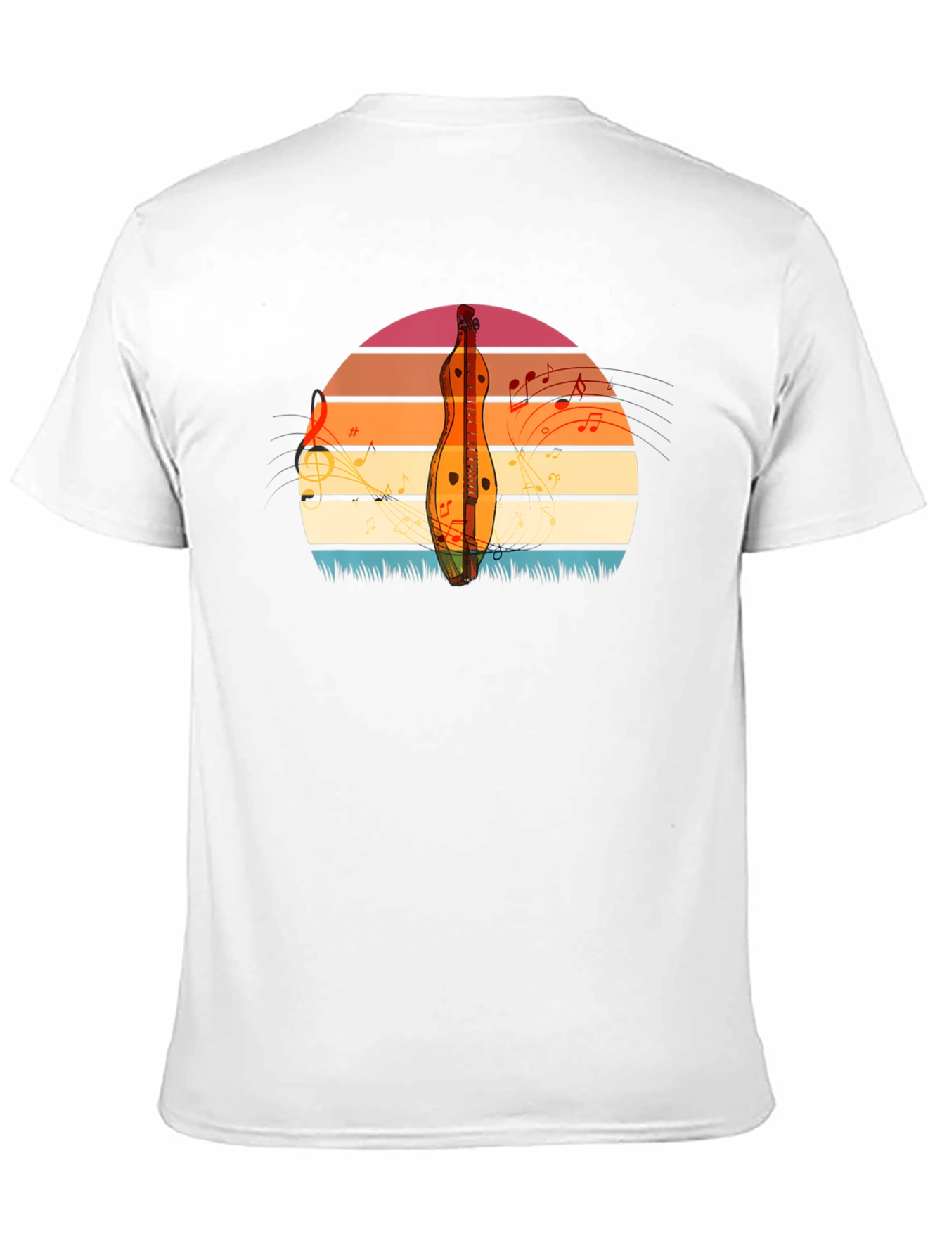 Sunset Dulcimer Music T-Shirt