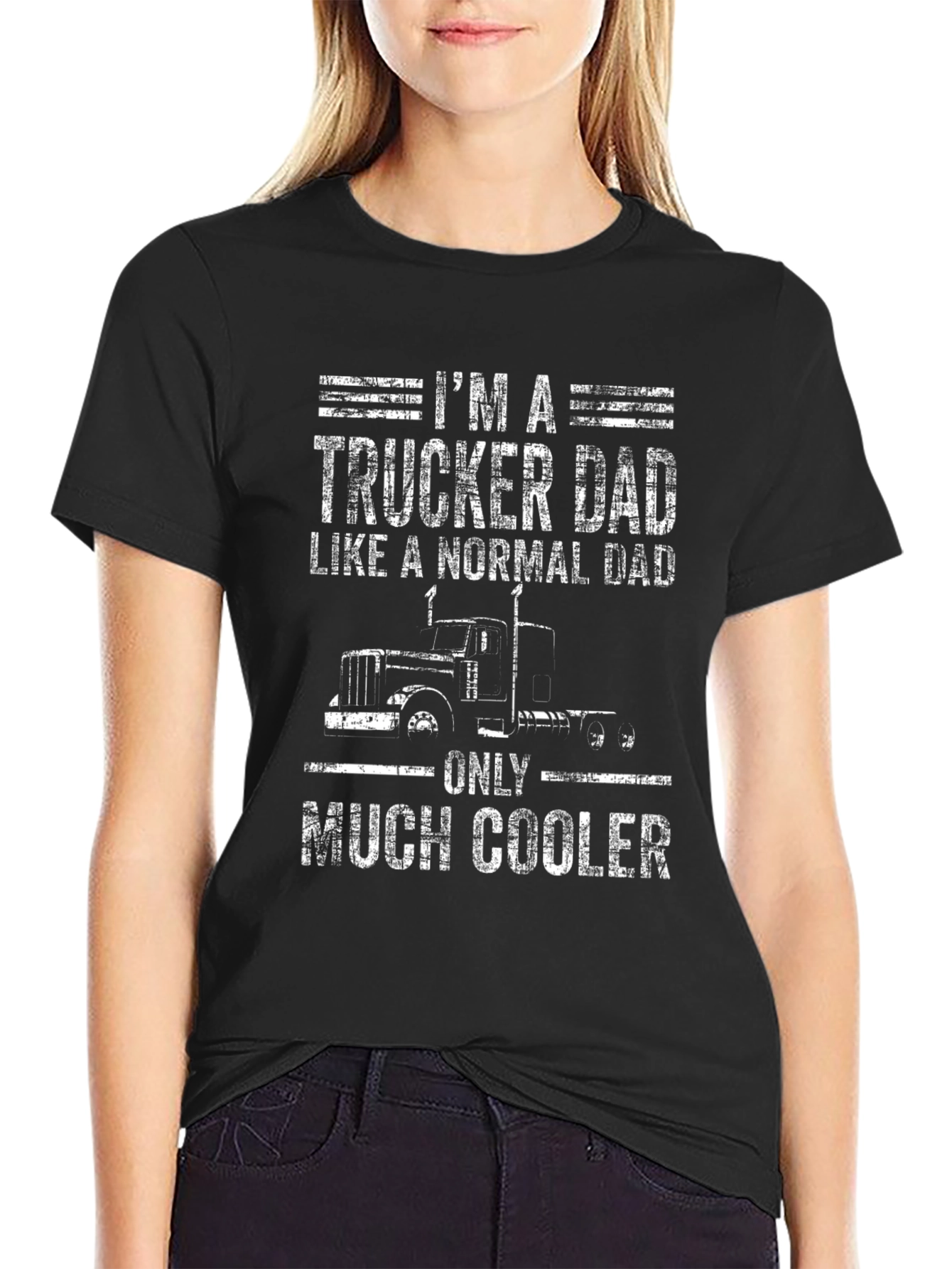 Trucker Dad T-Shirt - Cool Fathers Day Gift
