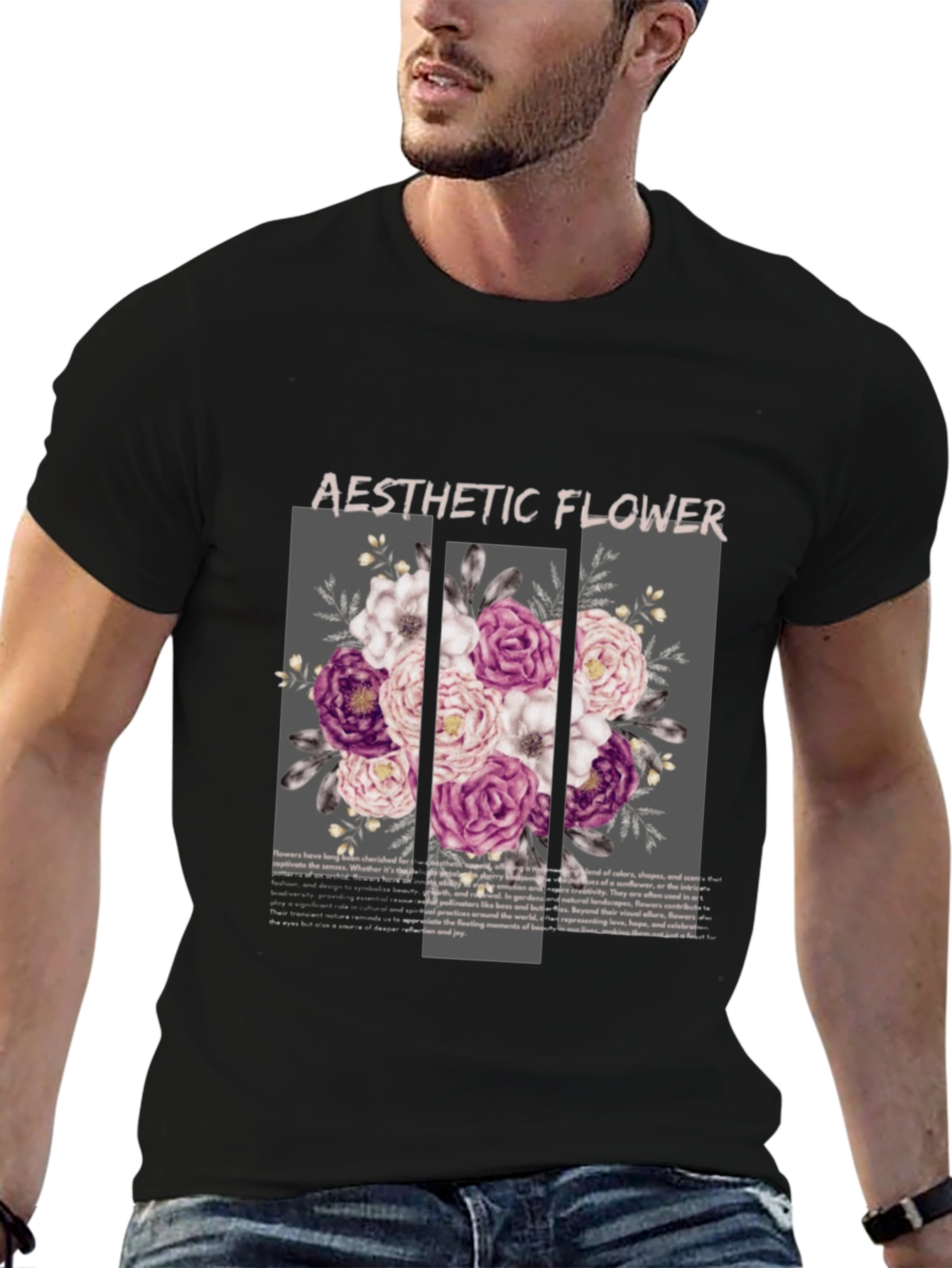 Aesthetic Flower Graphic T-Shirt