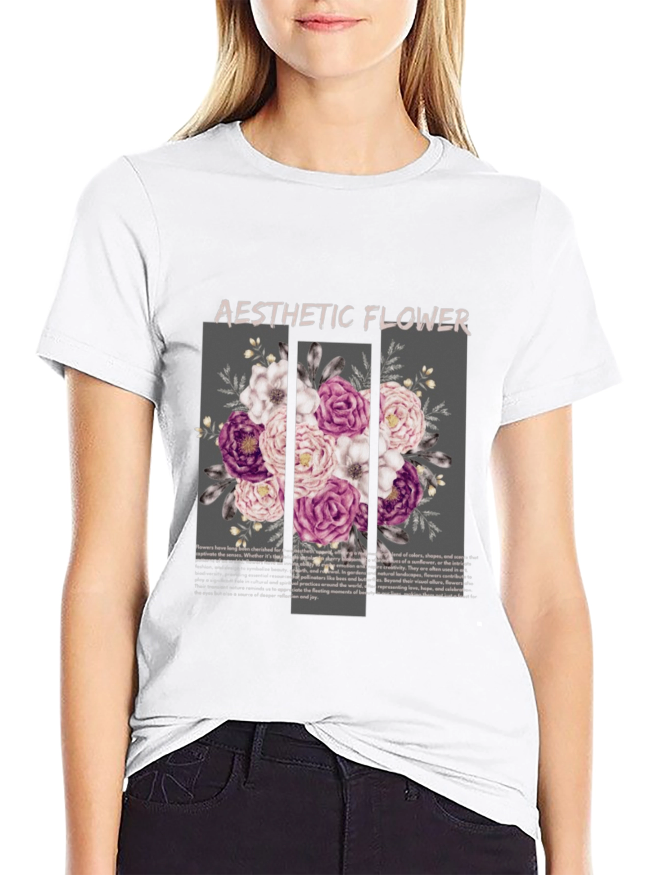 Aesthetic Flower Graphic T-Shirt