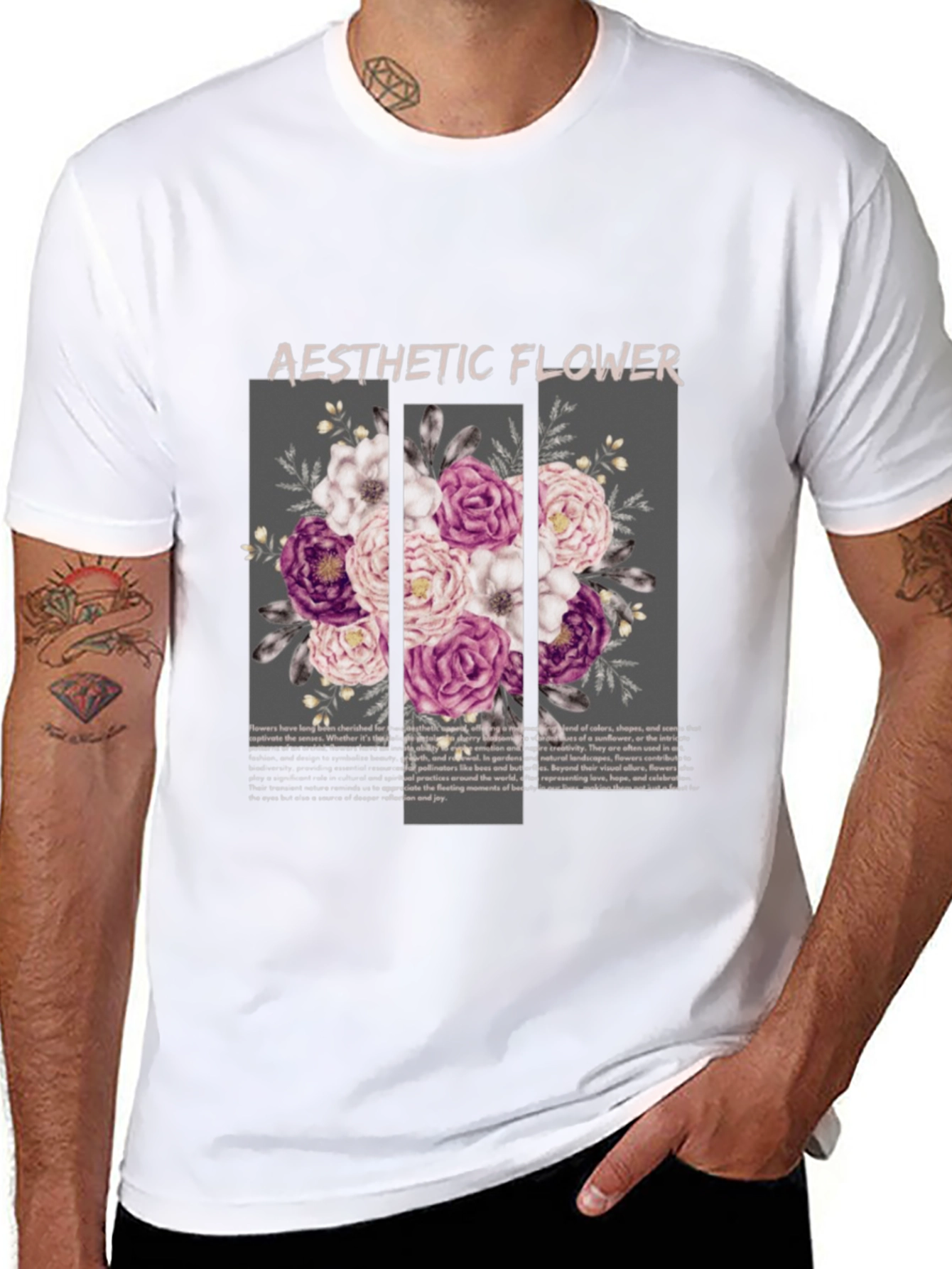 Aesthetic Flower Graphic T-Shirt