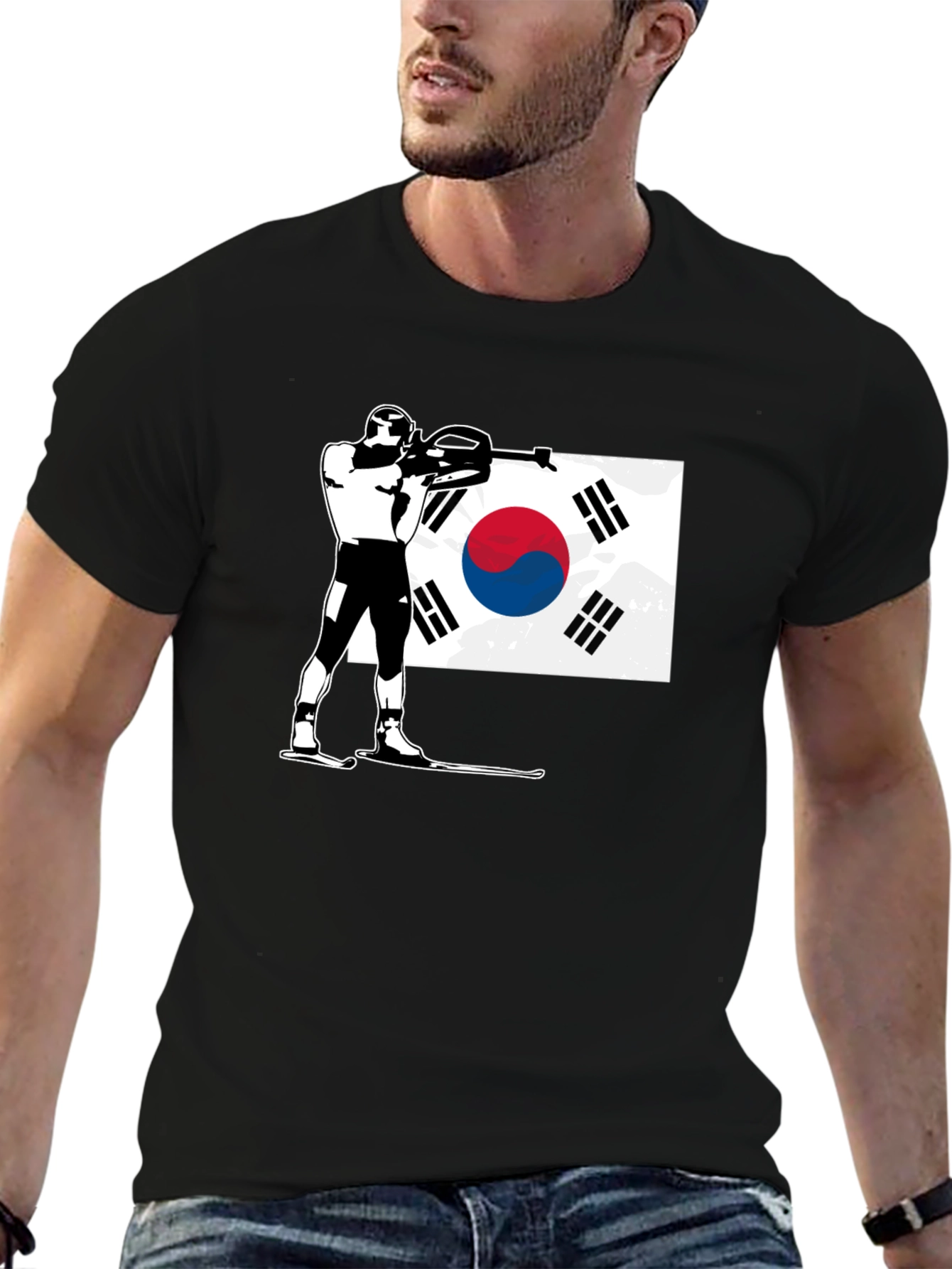 Biathlon South Korea Flag T-Shirt