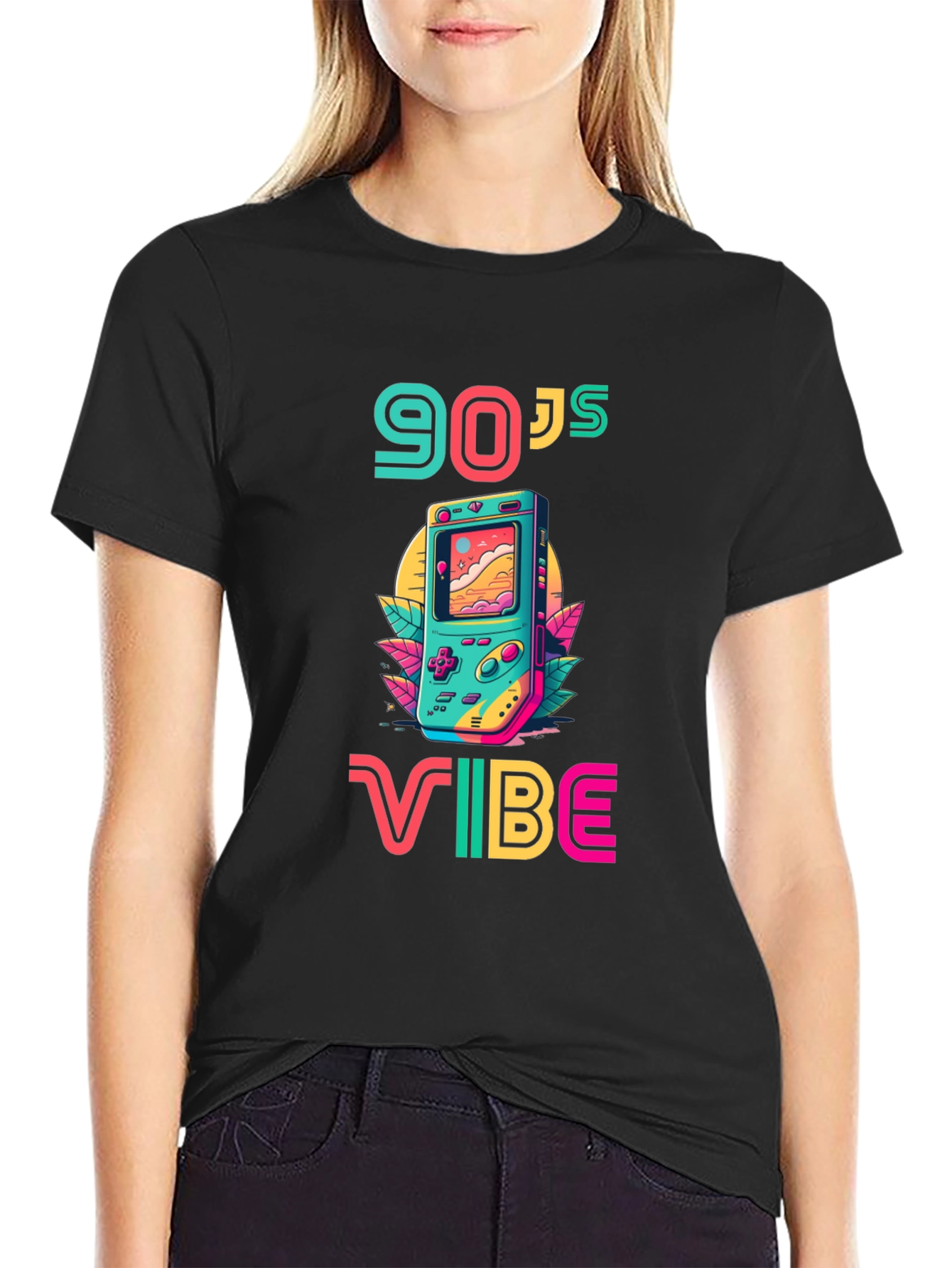90s Vibe Graphic Tee - Retro Gaming Style