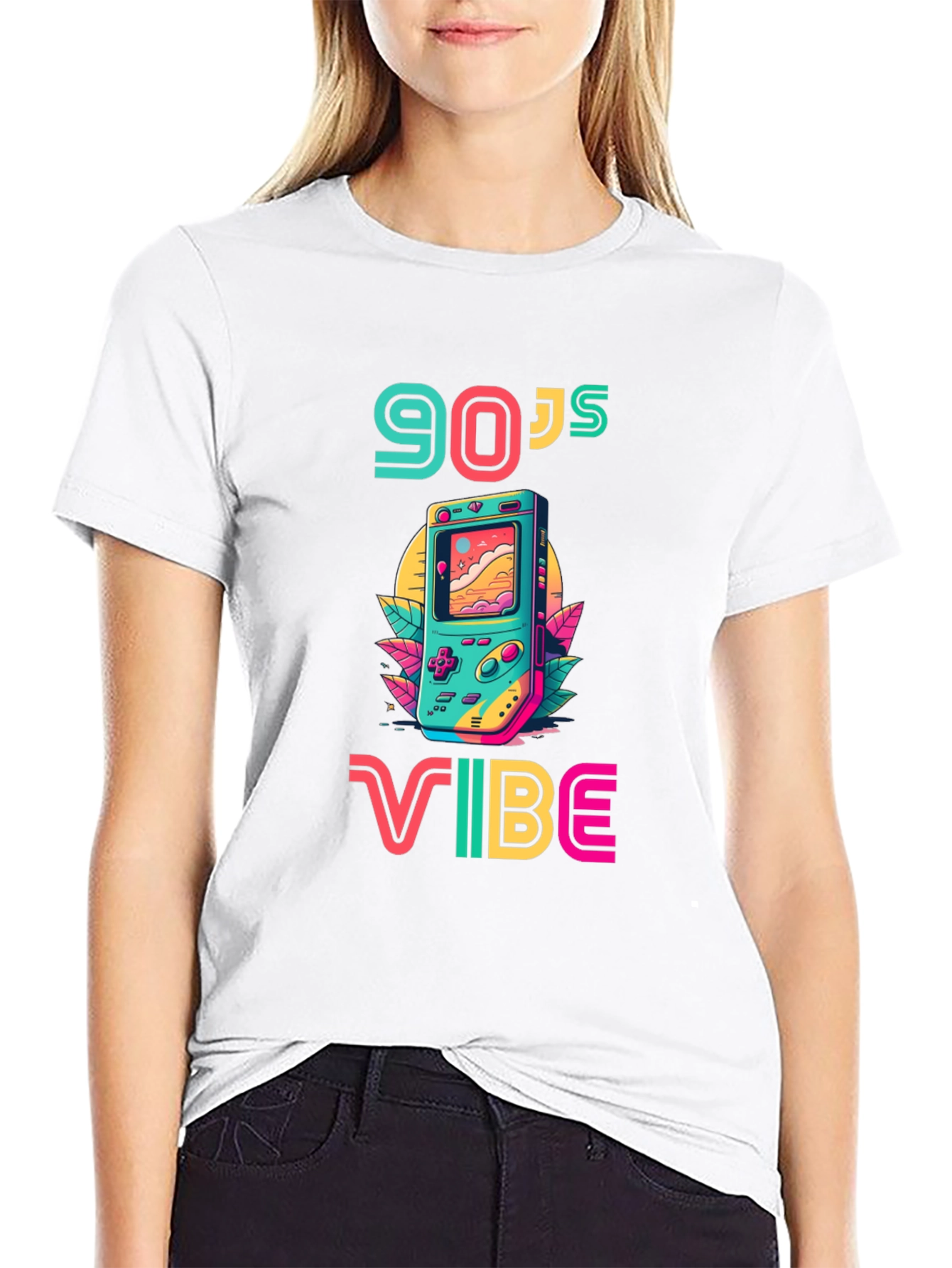 90s Vibe Graphic Tee - Retro Gaming Style
