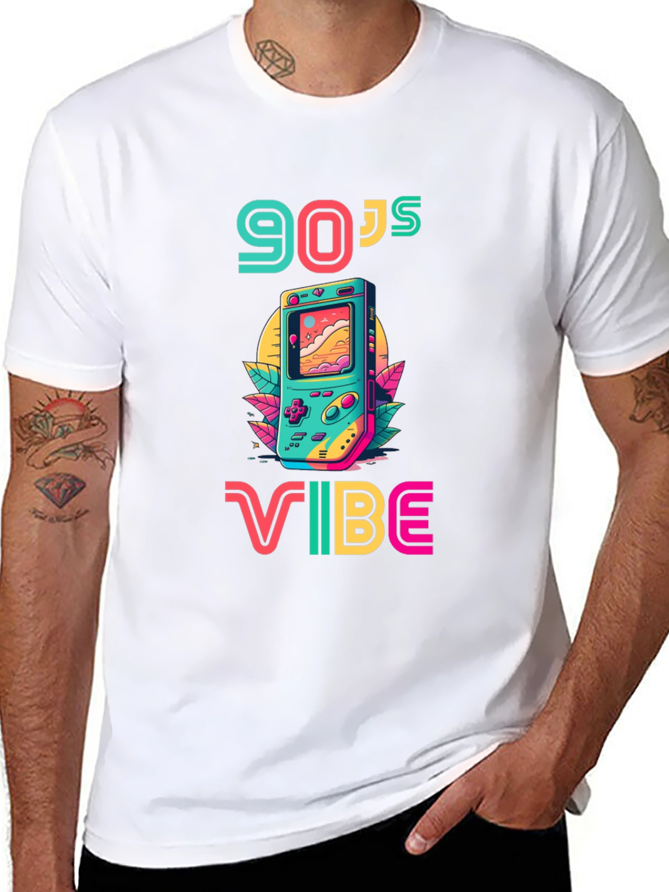90s Vibe Graphic Tee - Retro Gaming Style