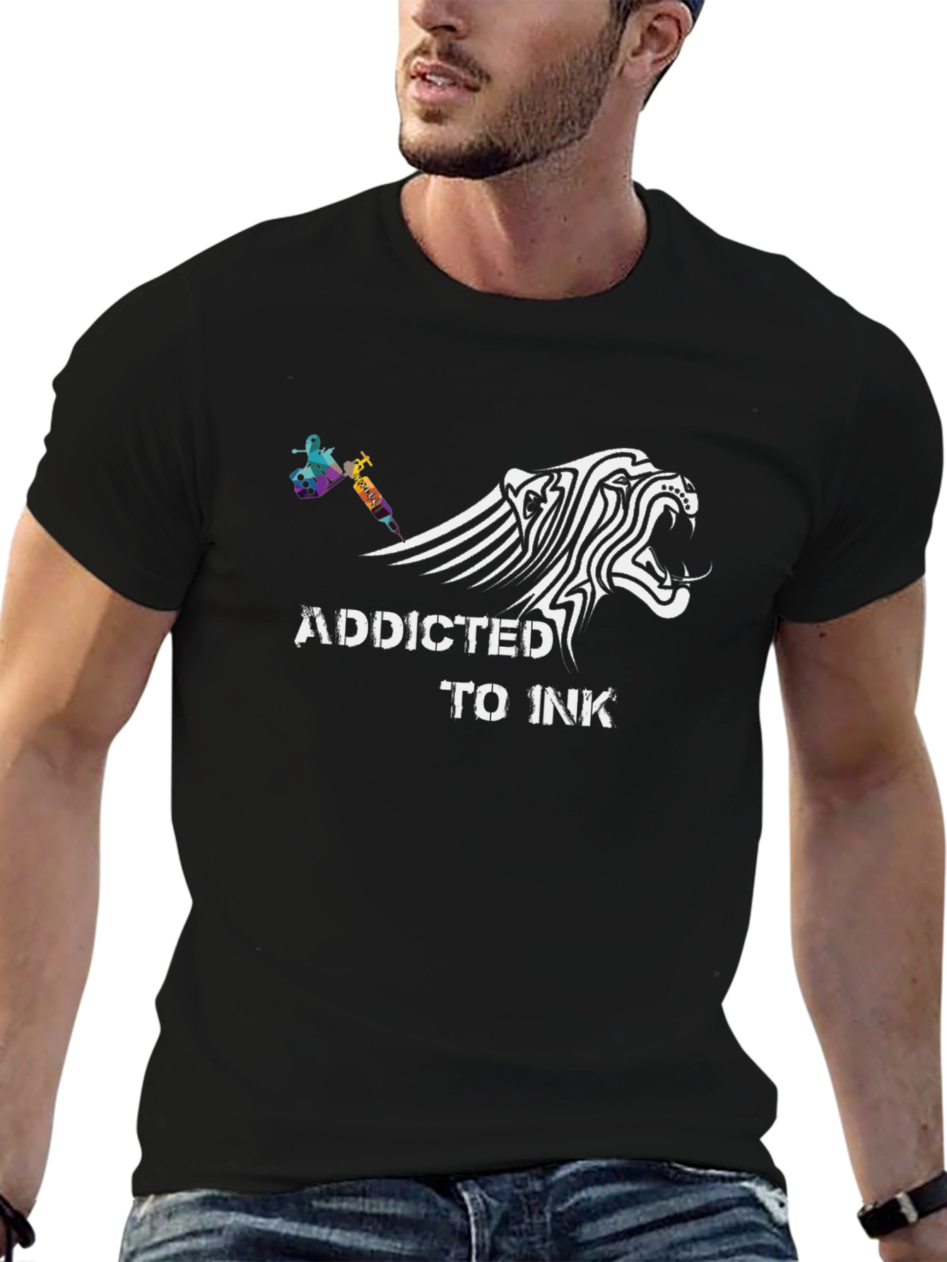 Addicted to Ink Graphic Tee - Tattoo Lovers Apparel