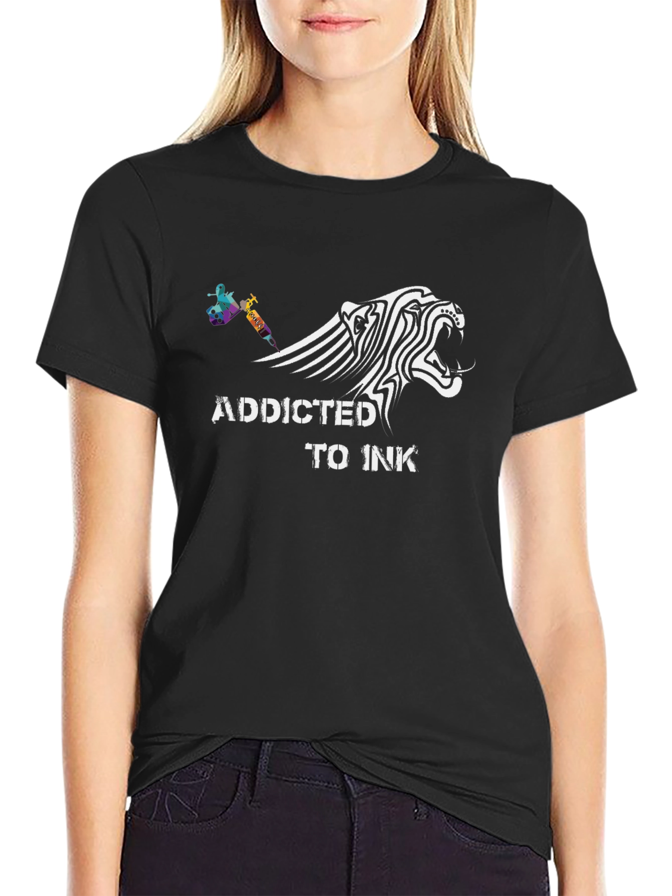Addicted to Ink Graphic Tee - Tattoo Lovers Apparel