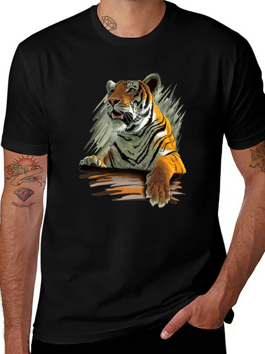 Tiger Graphic T-Shirt - Fierce Animal Print Tee