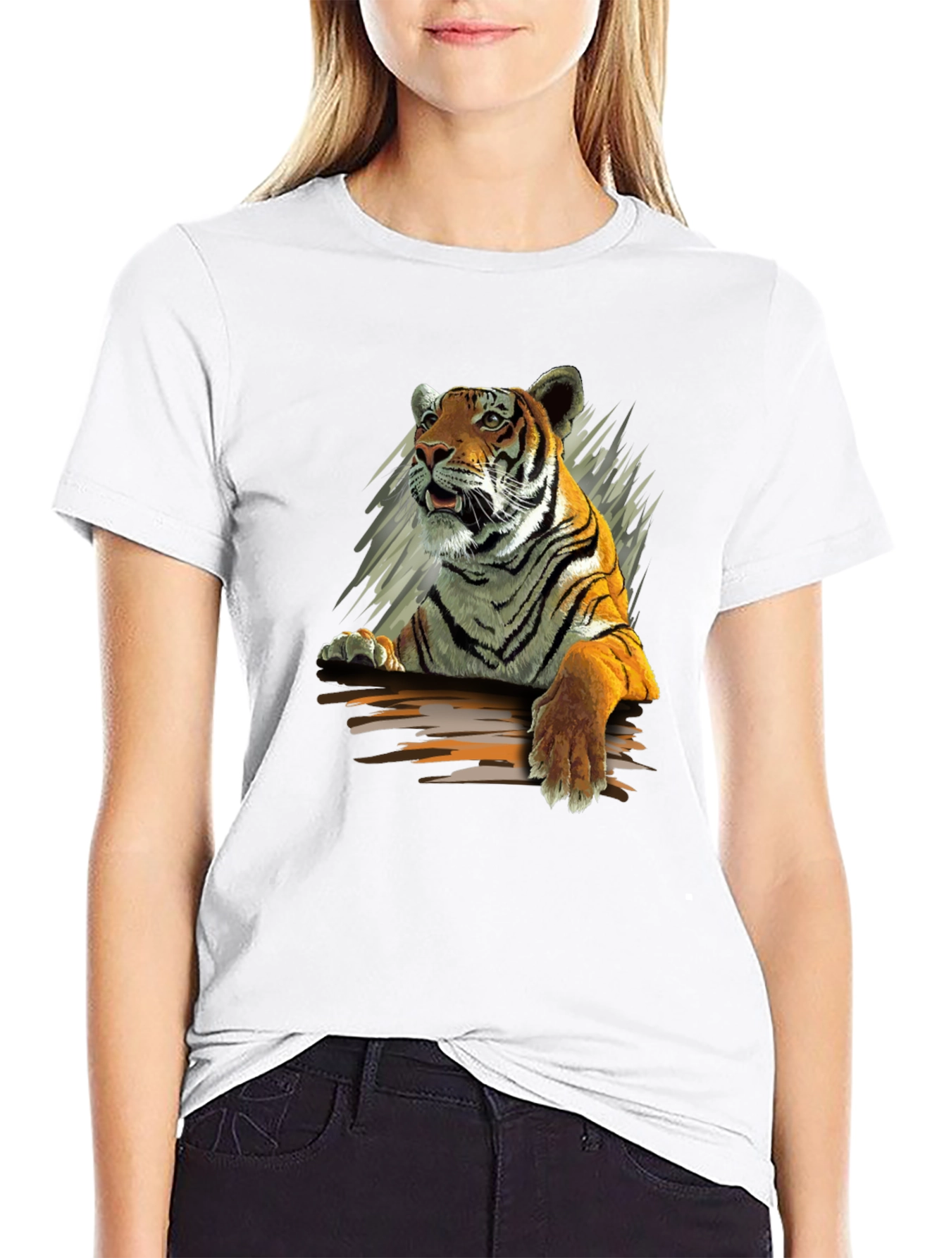 Tiger Graphic T-Shirt - Fierce Animal Print Tee