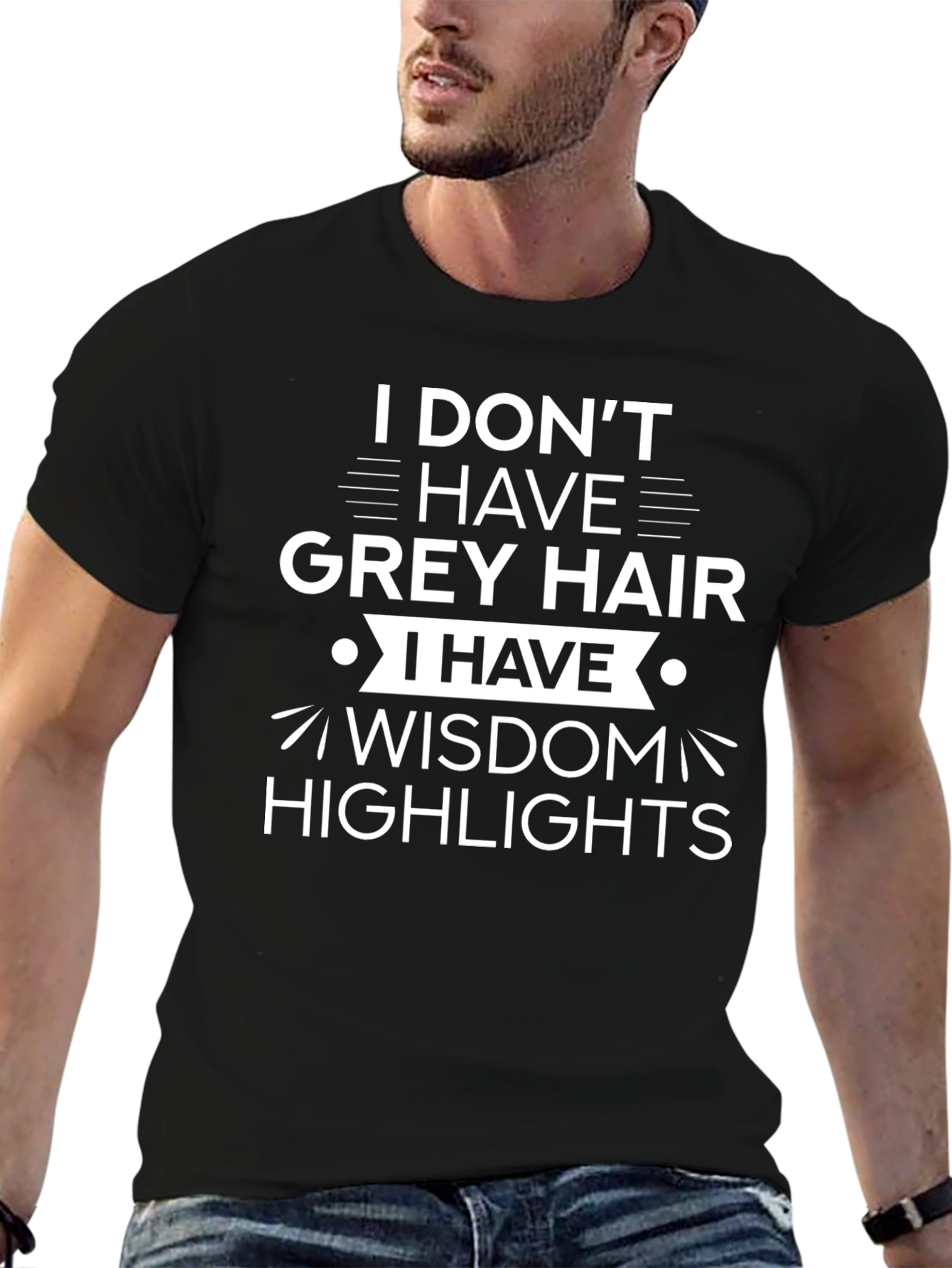 Wisdom Highlights Graphic Tee - Black