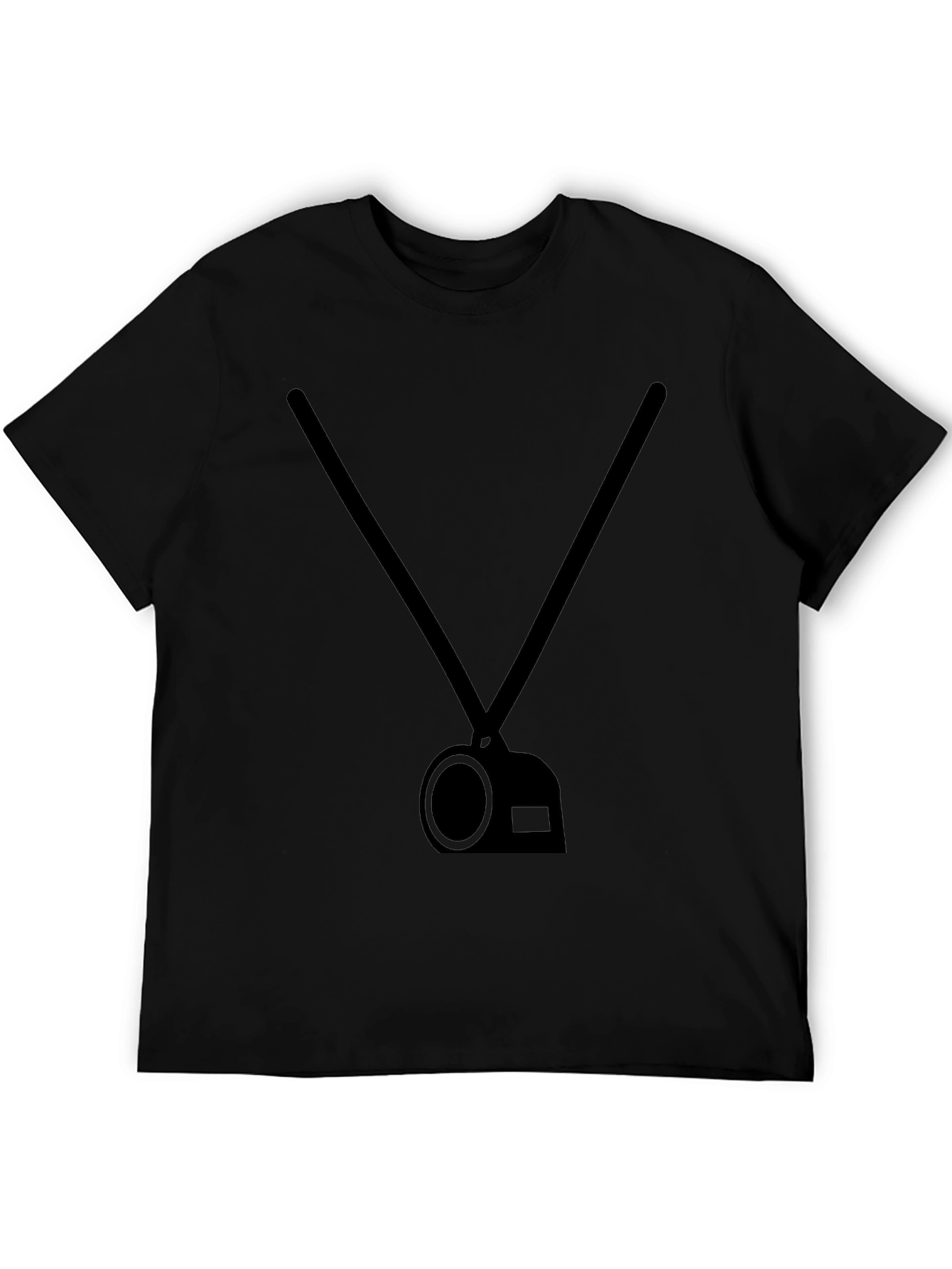 Stylish Black T-Shirt with Camera Graphic