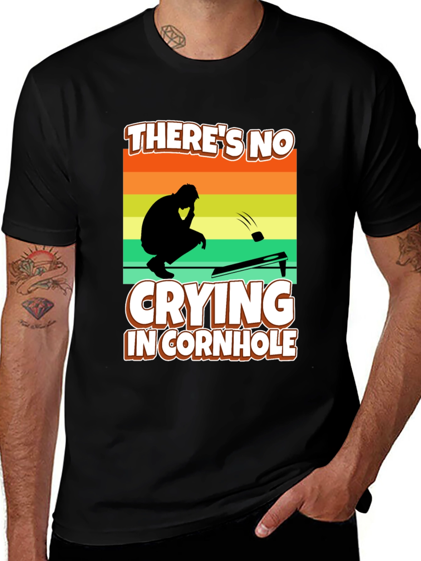 Theres No Crying in Cornhole T-Shirt