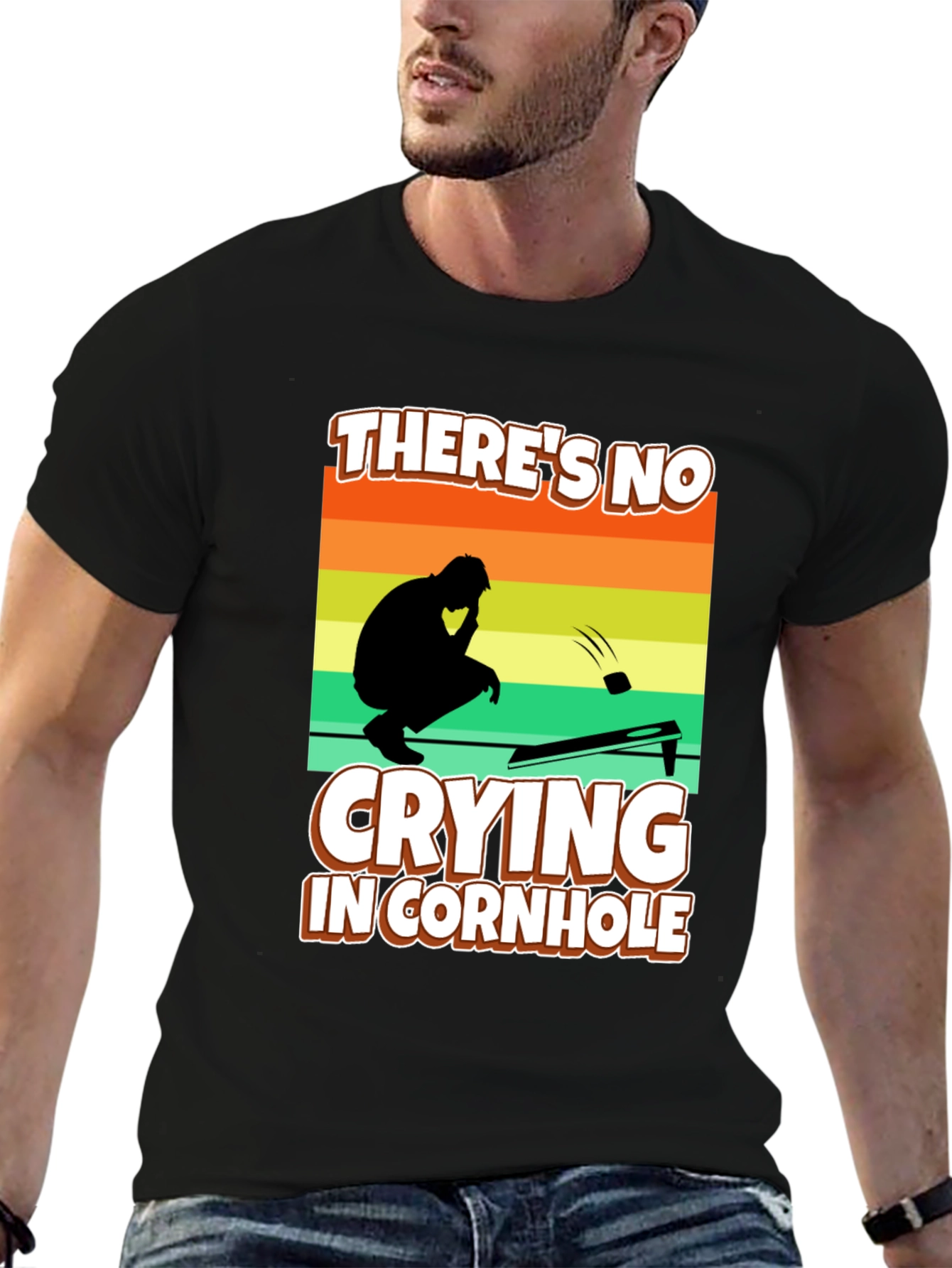 Theres No Crying in Cornhole T-Shirt