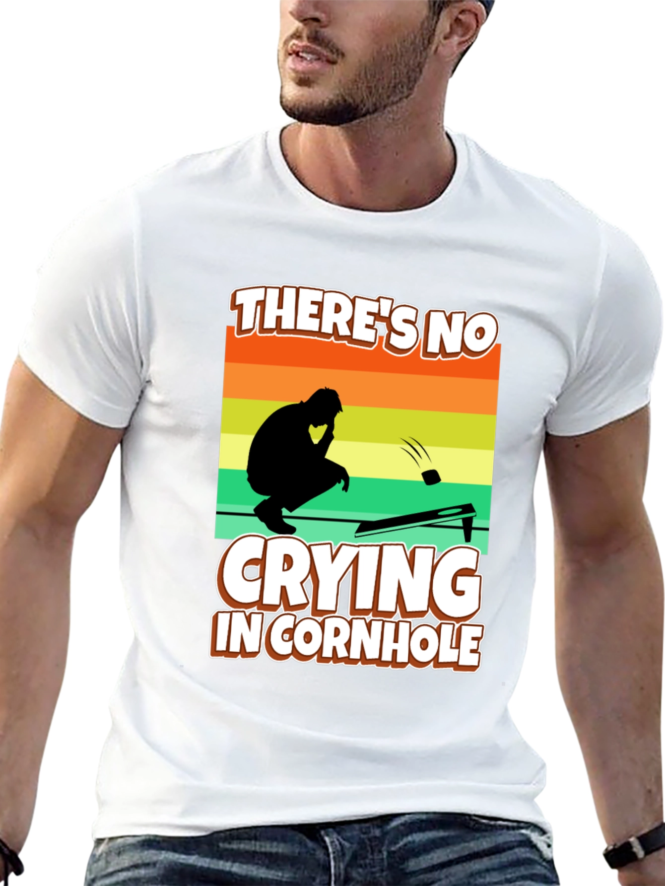 Theres No Crying in Cornhole T-Shirt
