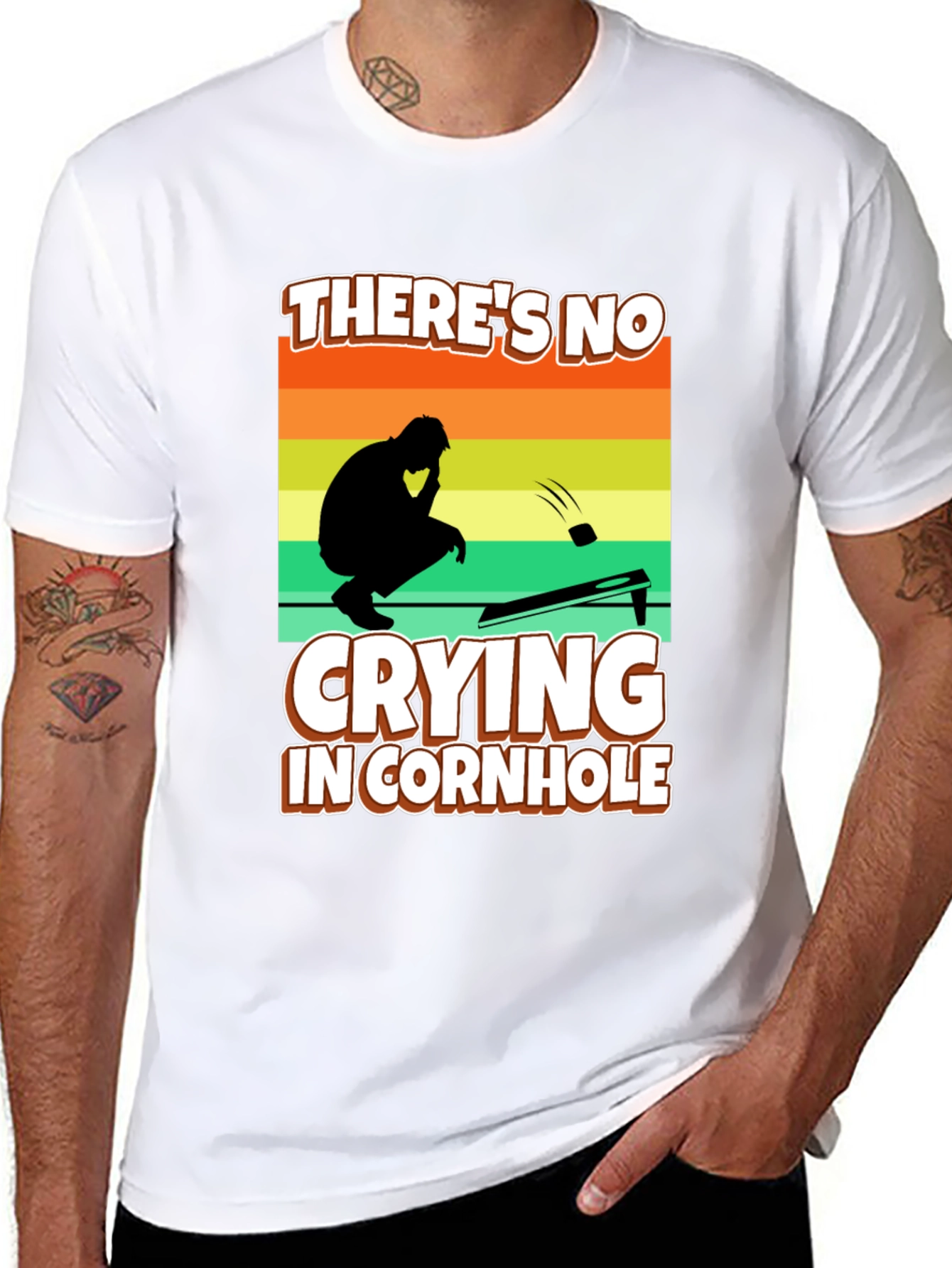 Theres No Crying in Cornhole T-Shirt
