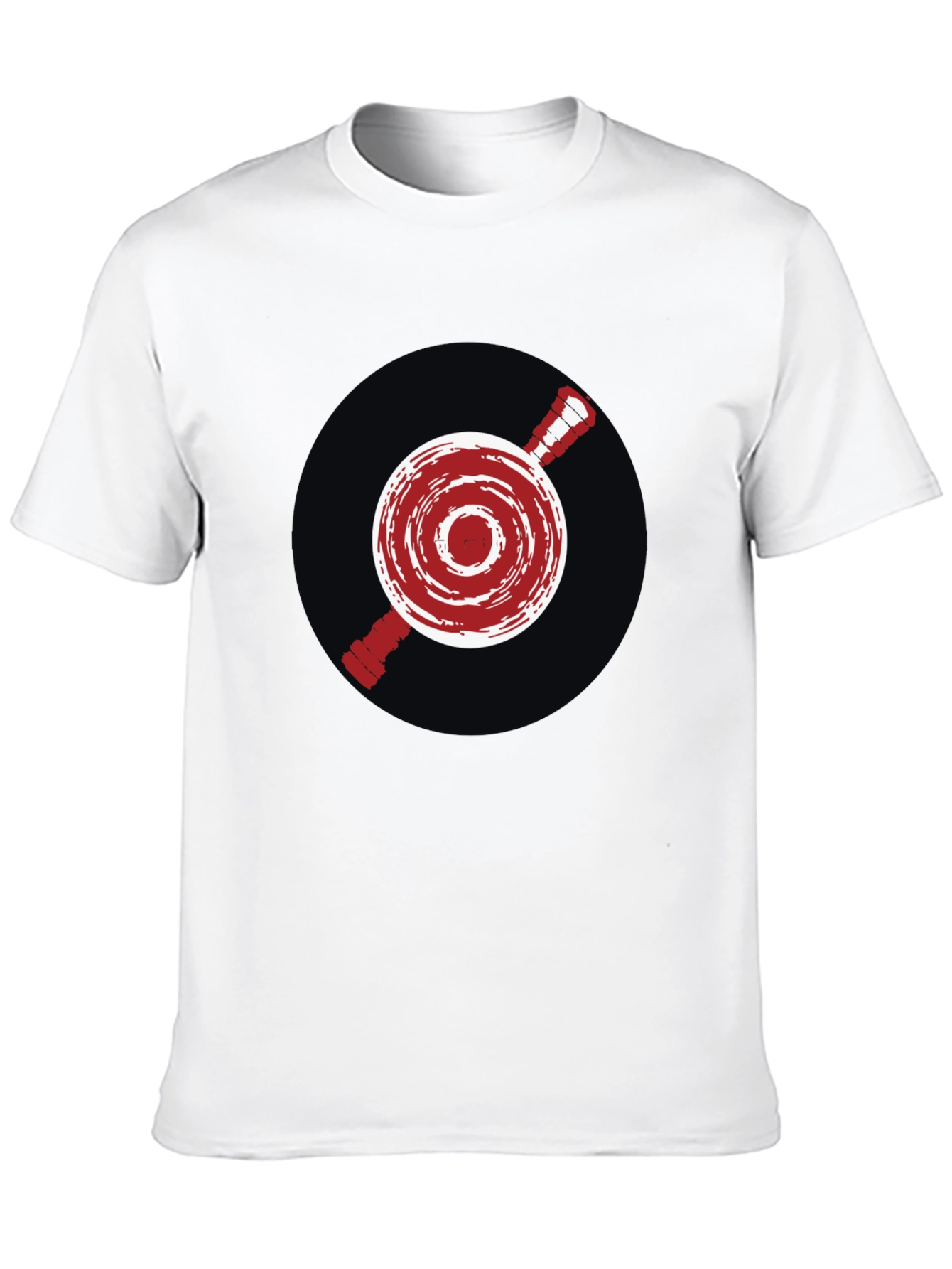 Abstract Target Graphic Tee - Mens Black T-Shirt