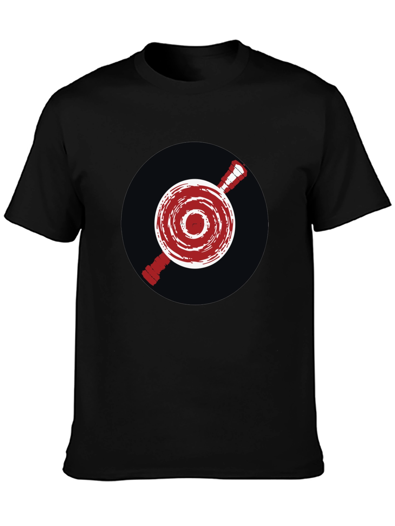 Abstract Target Graphic Tee - Mens Black T-Shirt
