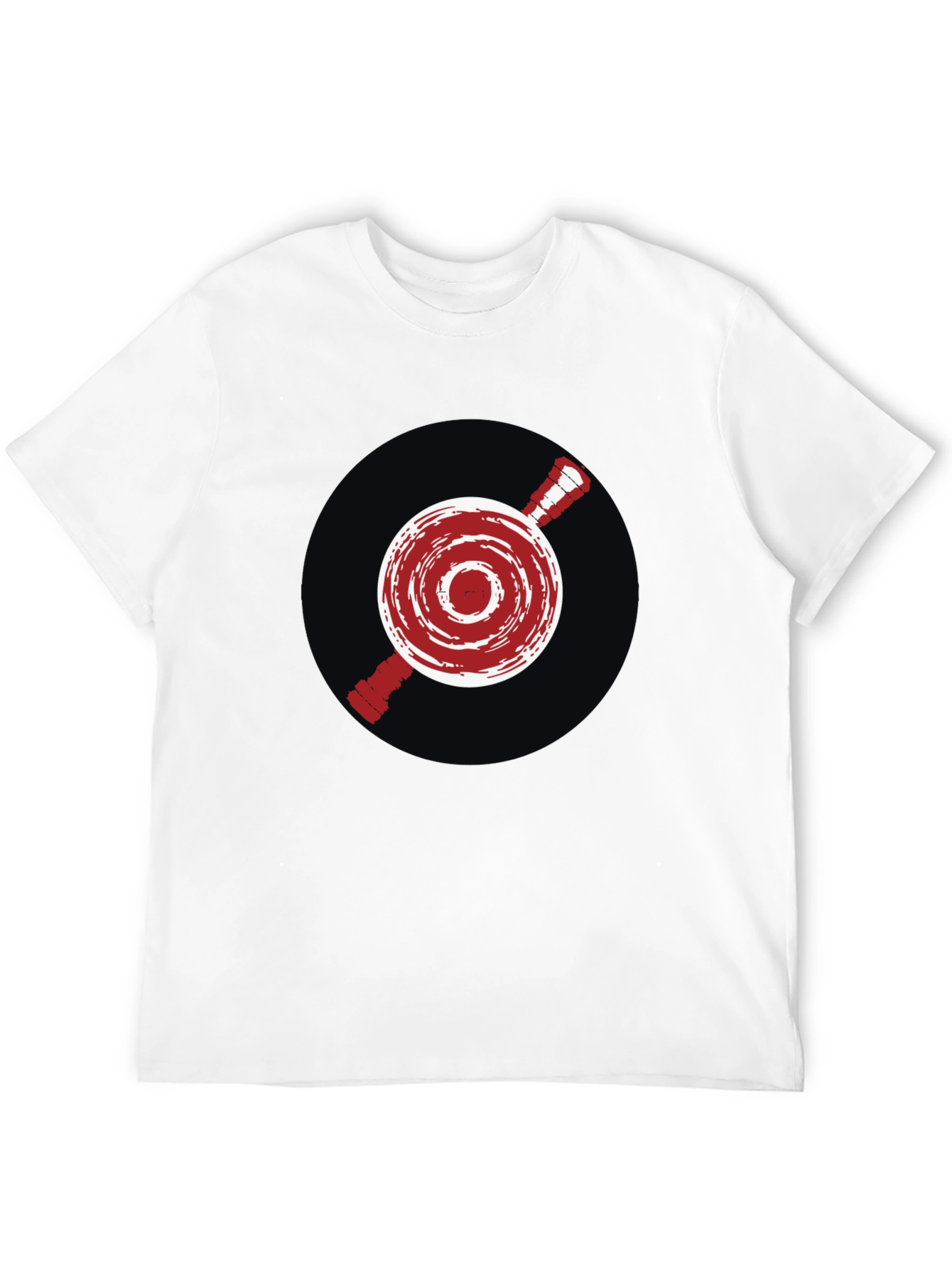 Abstract Target Graphic Tee - Mens Black T-Shirt