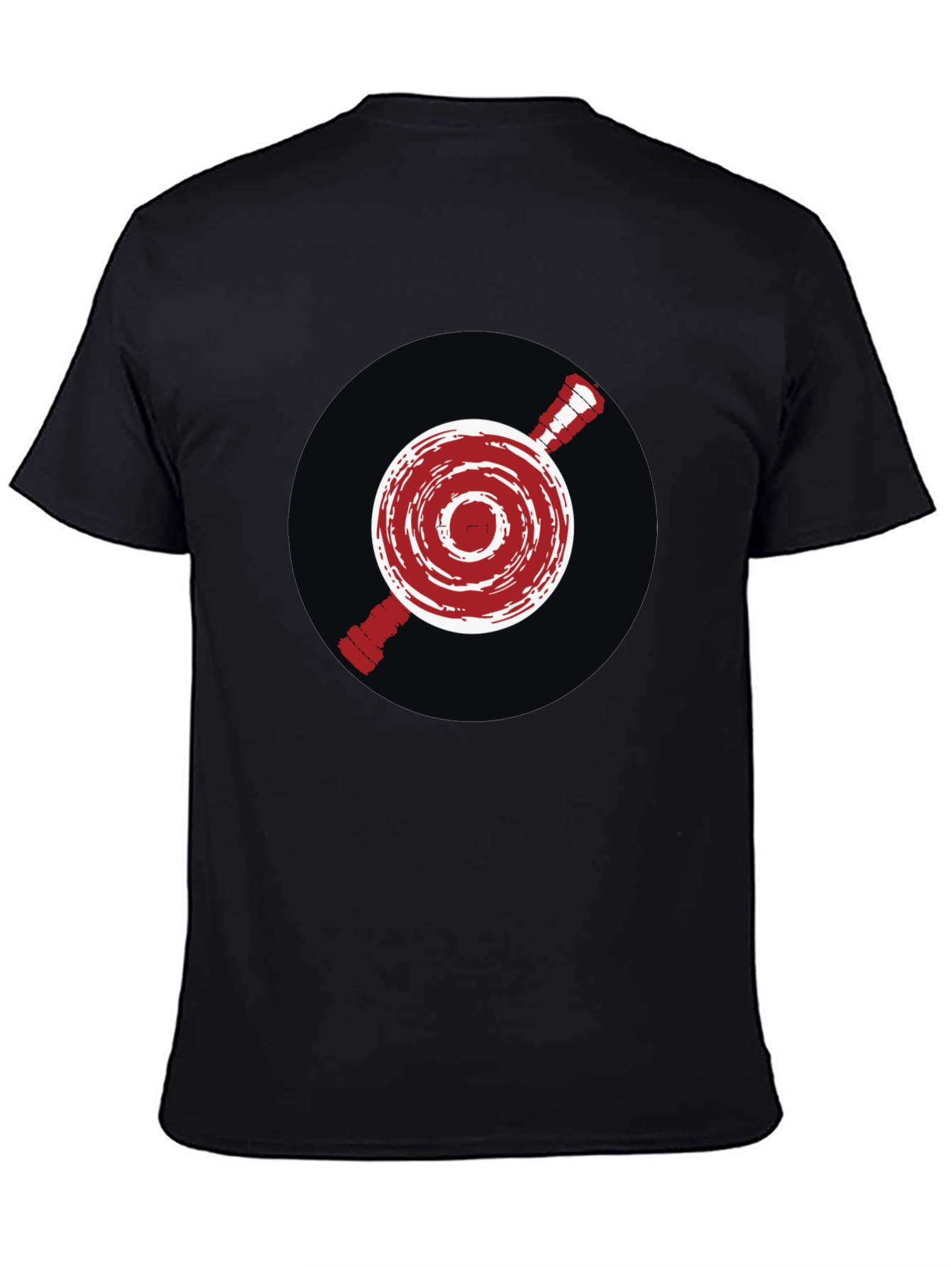 Abstract Target Graphic Tee - Mens Black T-Shirt