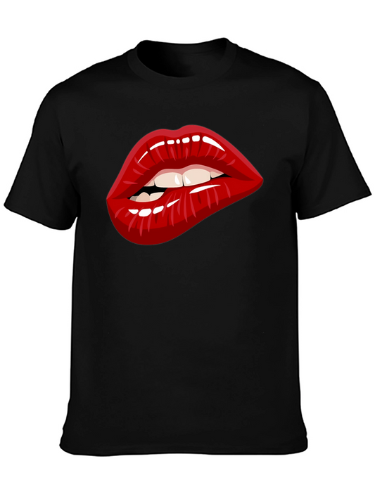 Bold Lip Graphic Tee - Unisex Cotton Blend