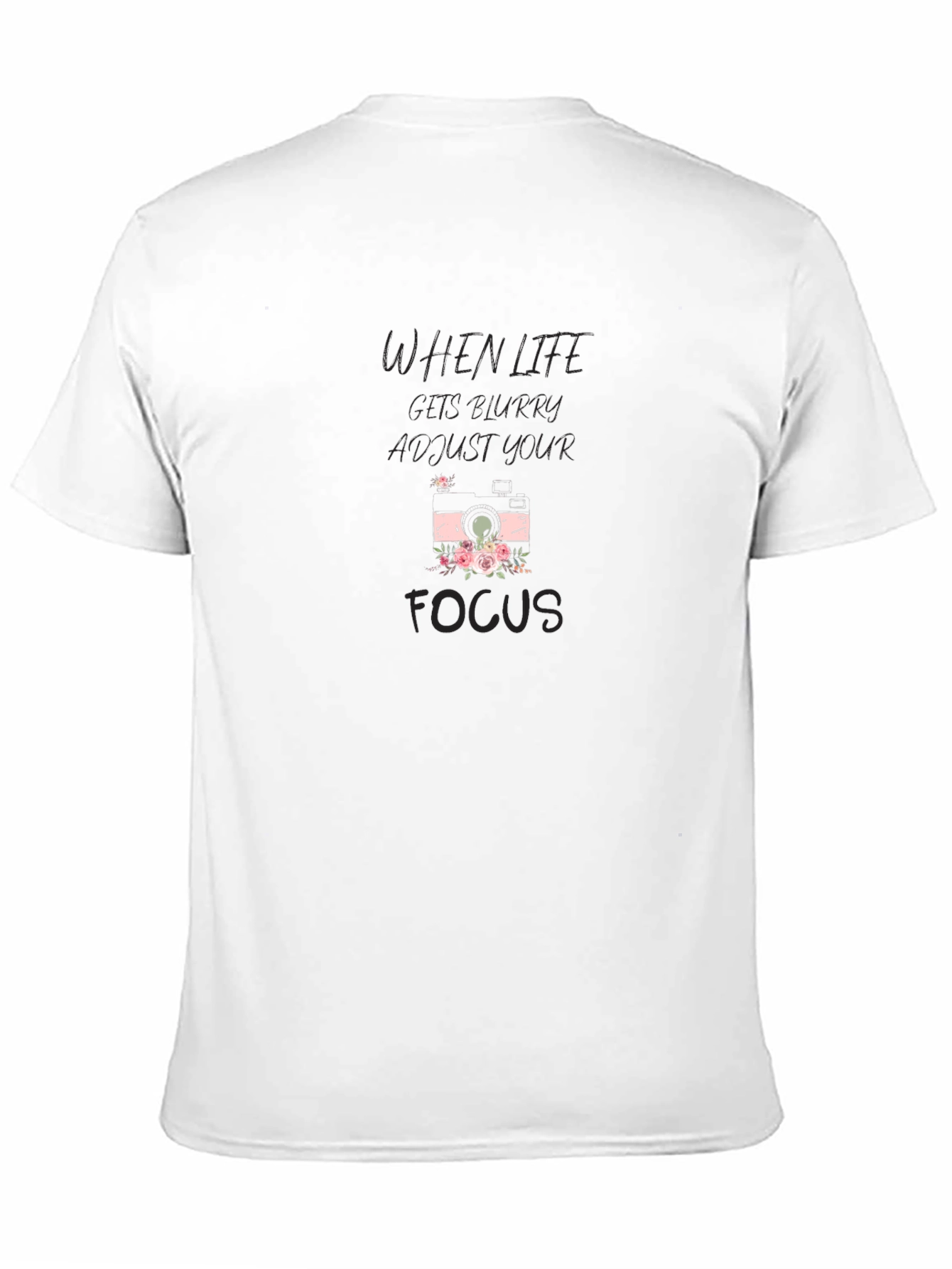 When Life Gets Blurry Black Graphic Tee