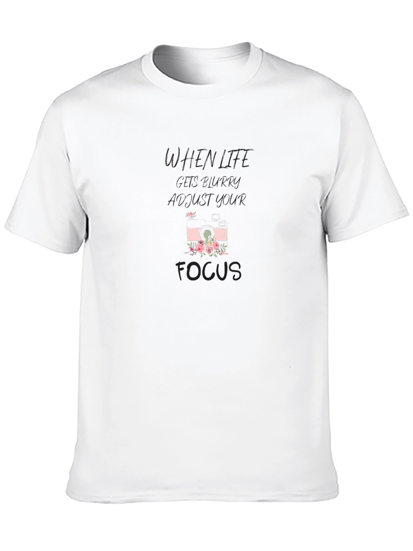 When Life Gets Blurry Black Graphic Tee