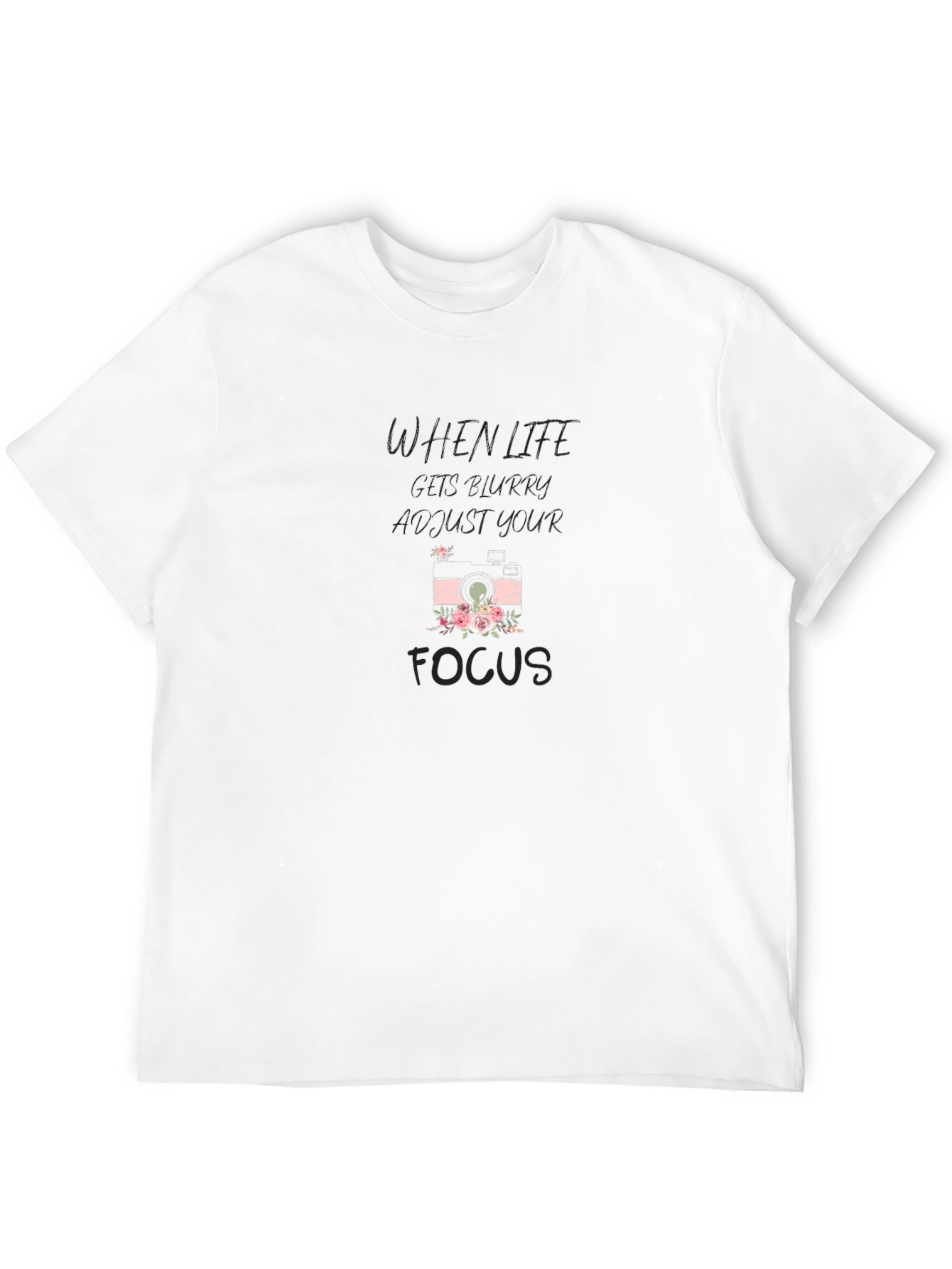 When Life Gets Blurry Black Graphic Tee