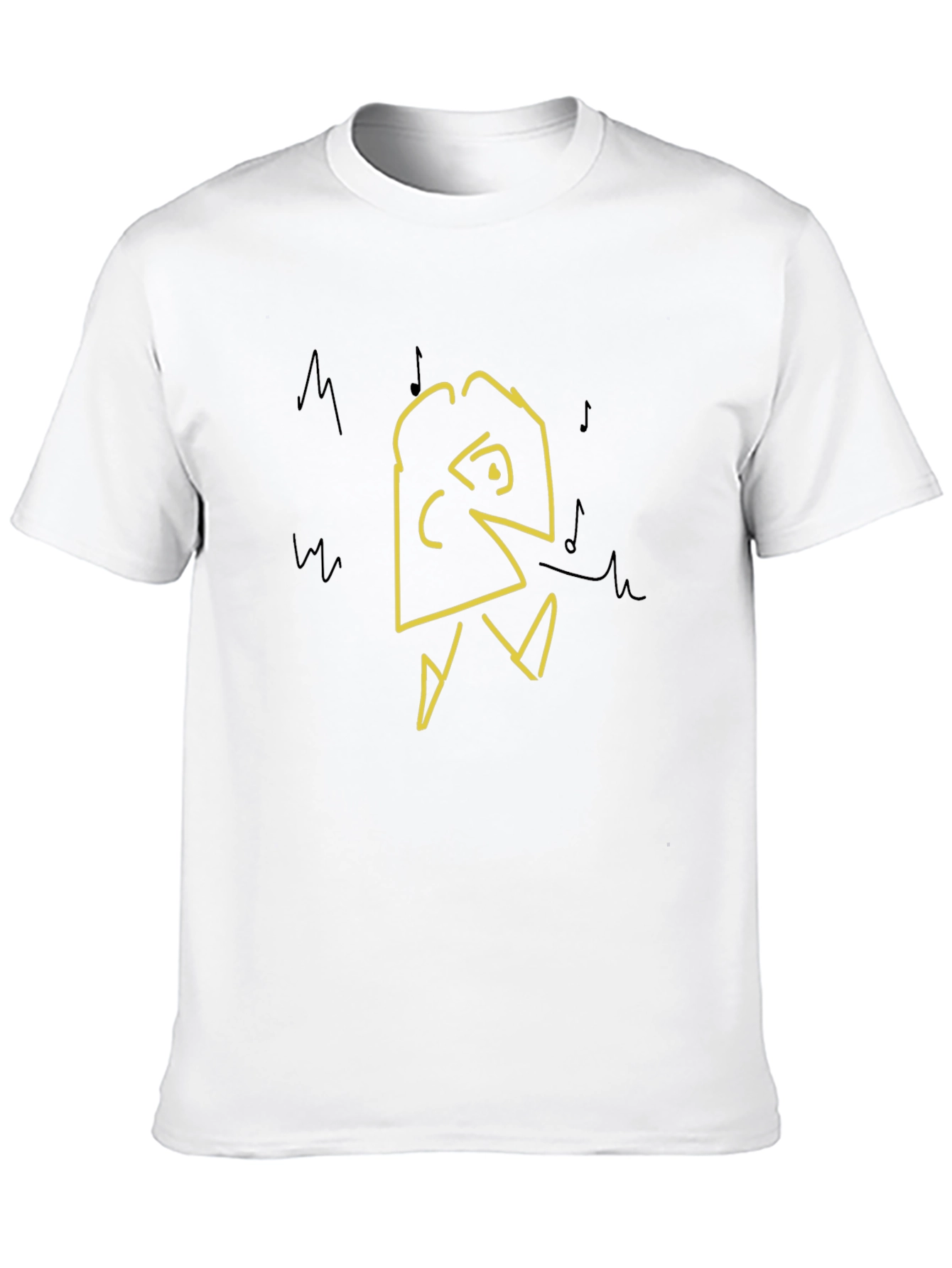 Abstract Graphic Mens Black T-Shirt