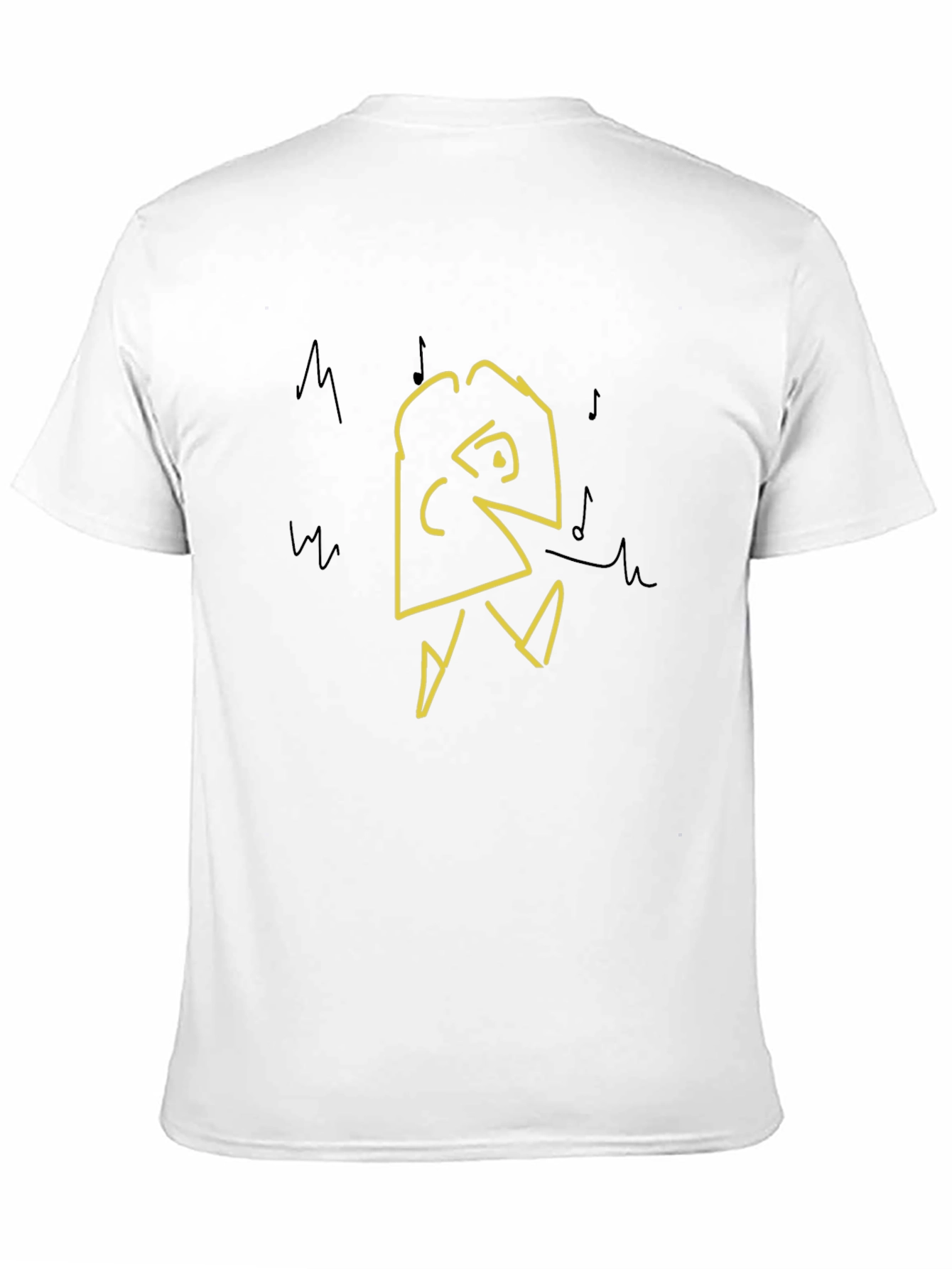 Abstract Graphic Mens Black T-Shirt