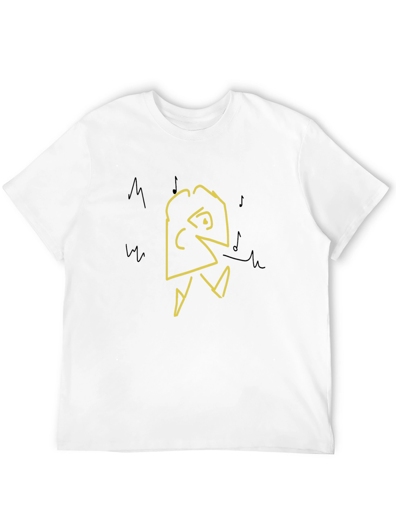 Abstract Graphic Mens Black T-Shirt