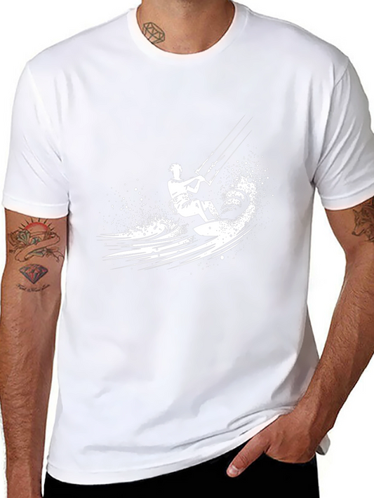 Black Kite Surfer Graphic T-Shirt