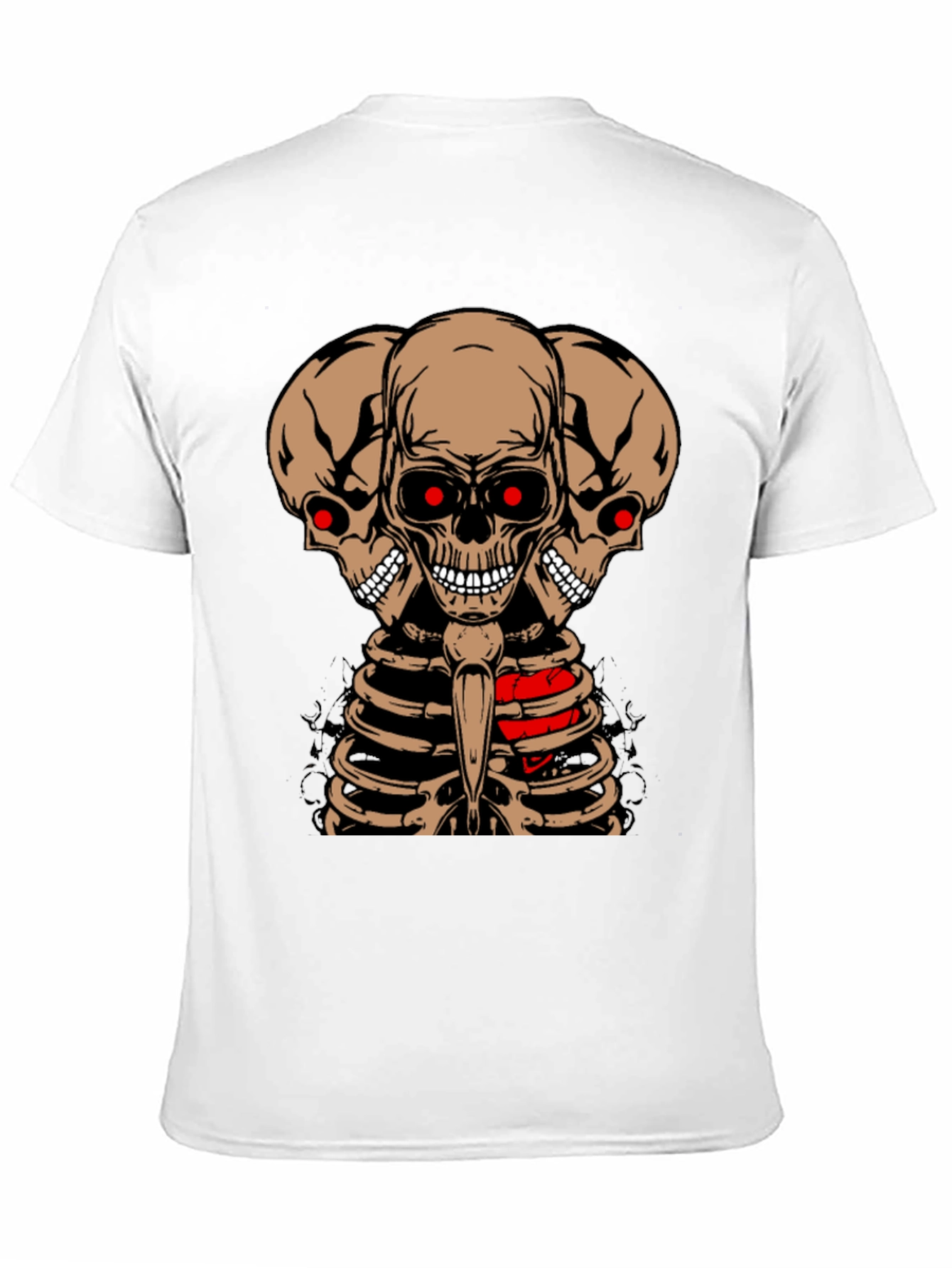 Three Headed Skeleton Graphic Tee