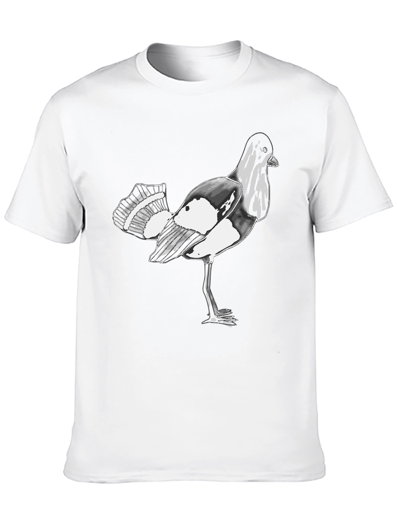 Bird Graphic Black T-Shirt